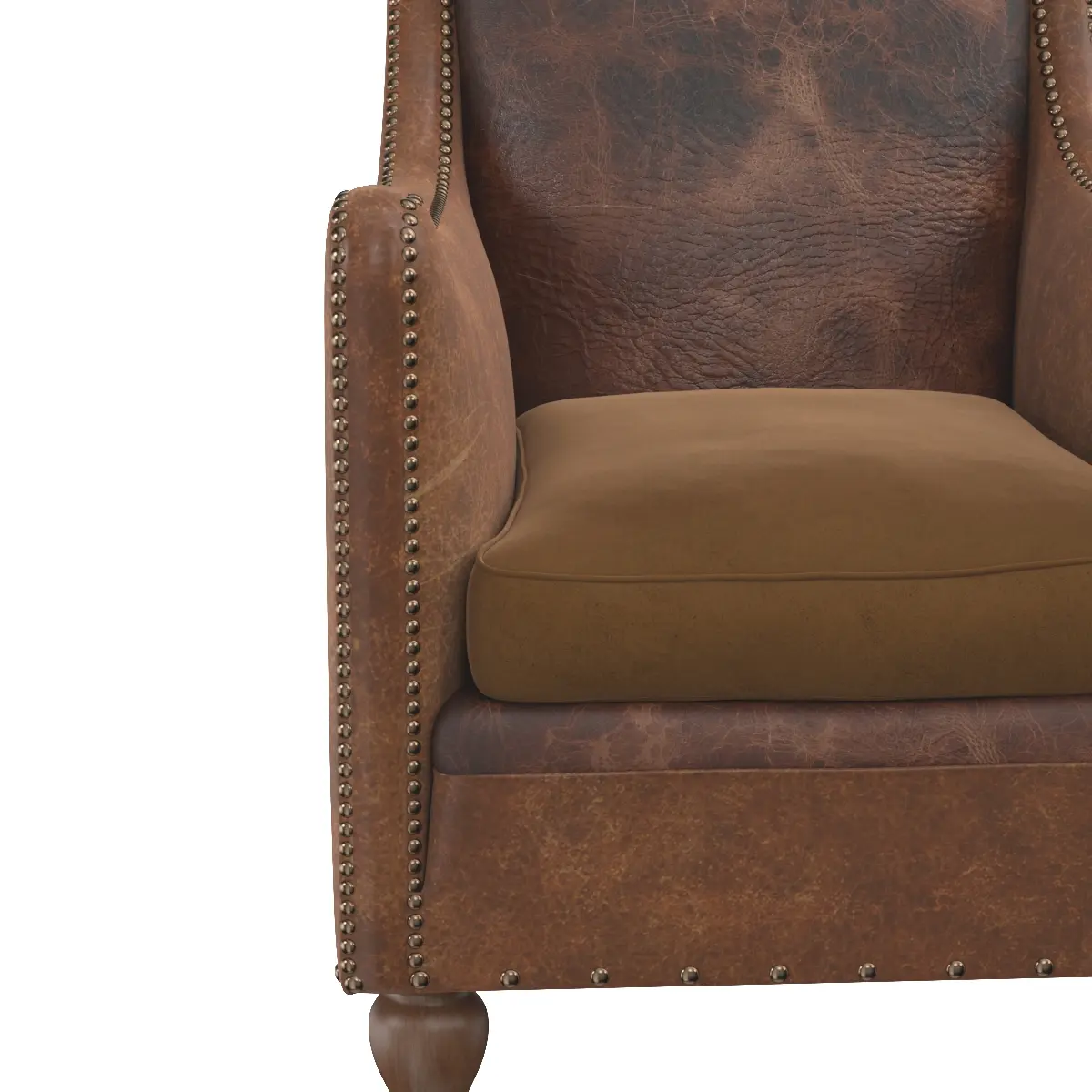 Leather Mens Club Chair LU6066227097112 3D Model_05