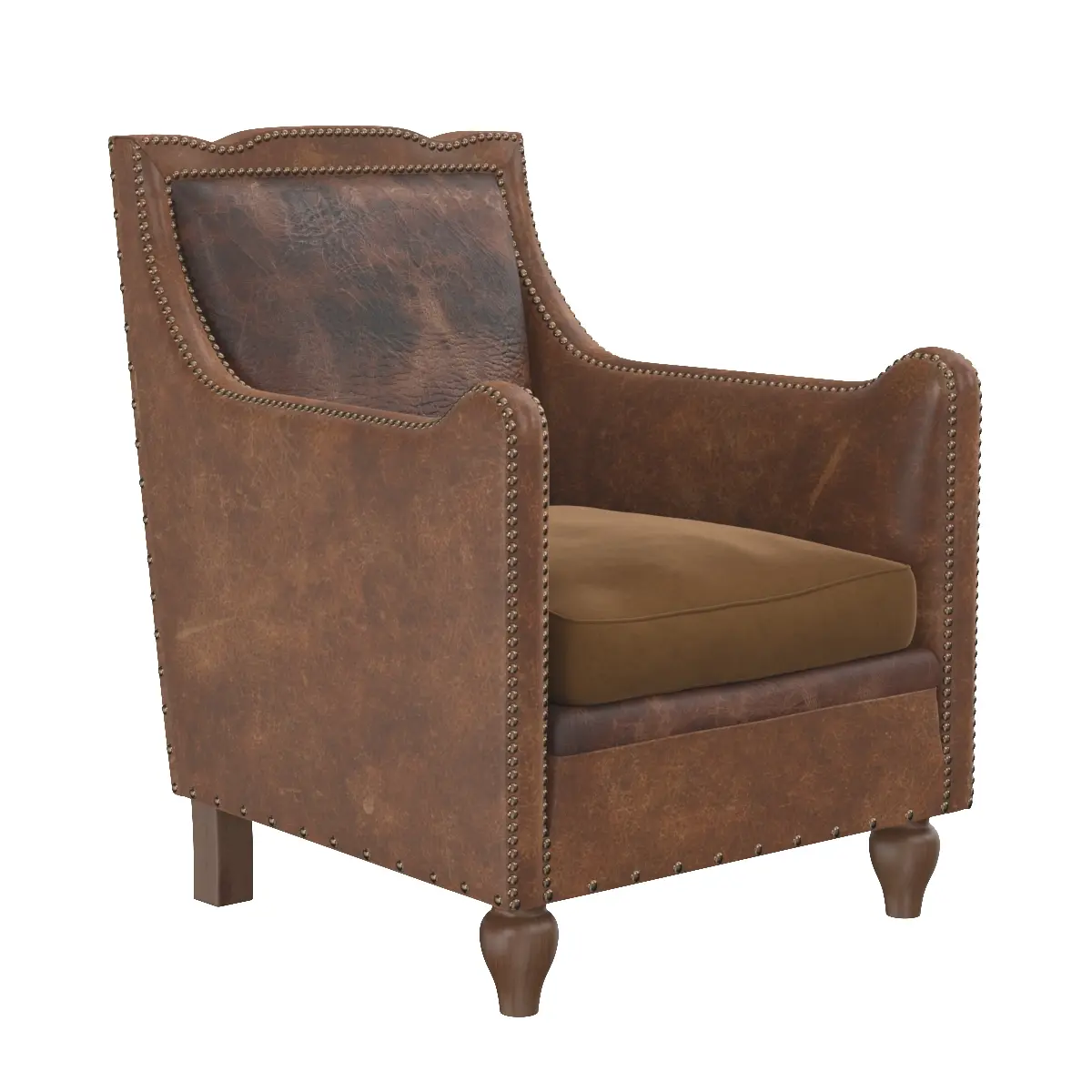 Leather Mens Club Chair LU6066227097112 3D Model_01