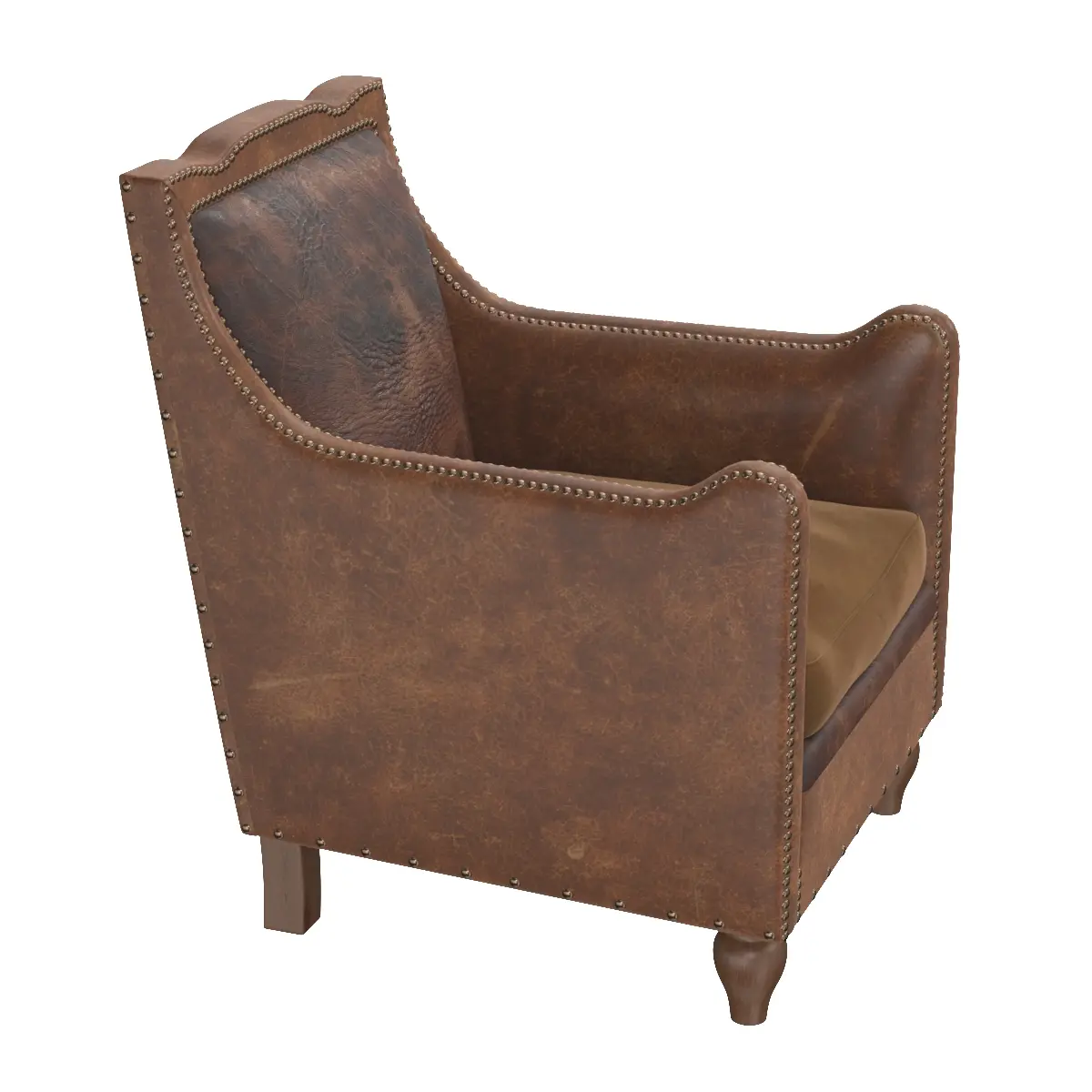 Leather Mens Club Chair LU6066227097112 3D Model_04
