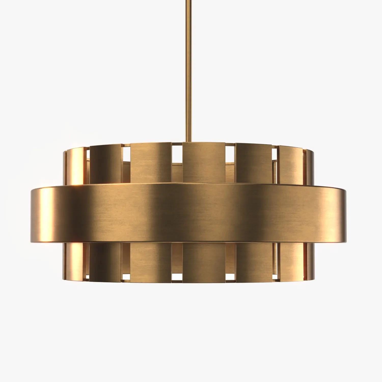 Orbit Brass Modern Round Chandelier 3D Model_04