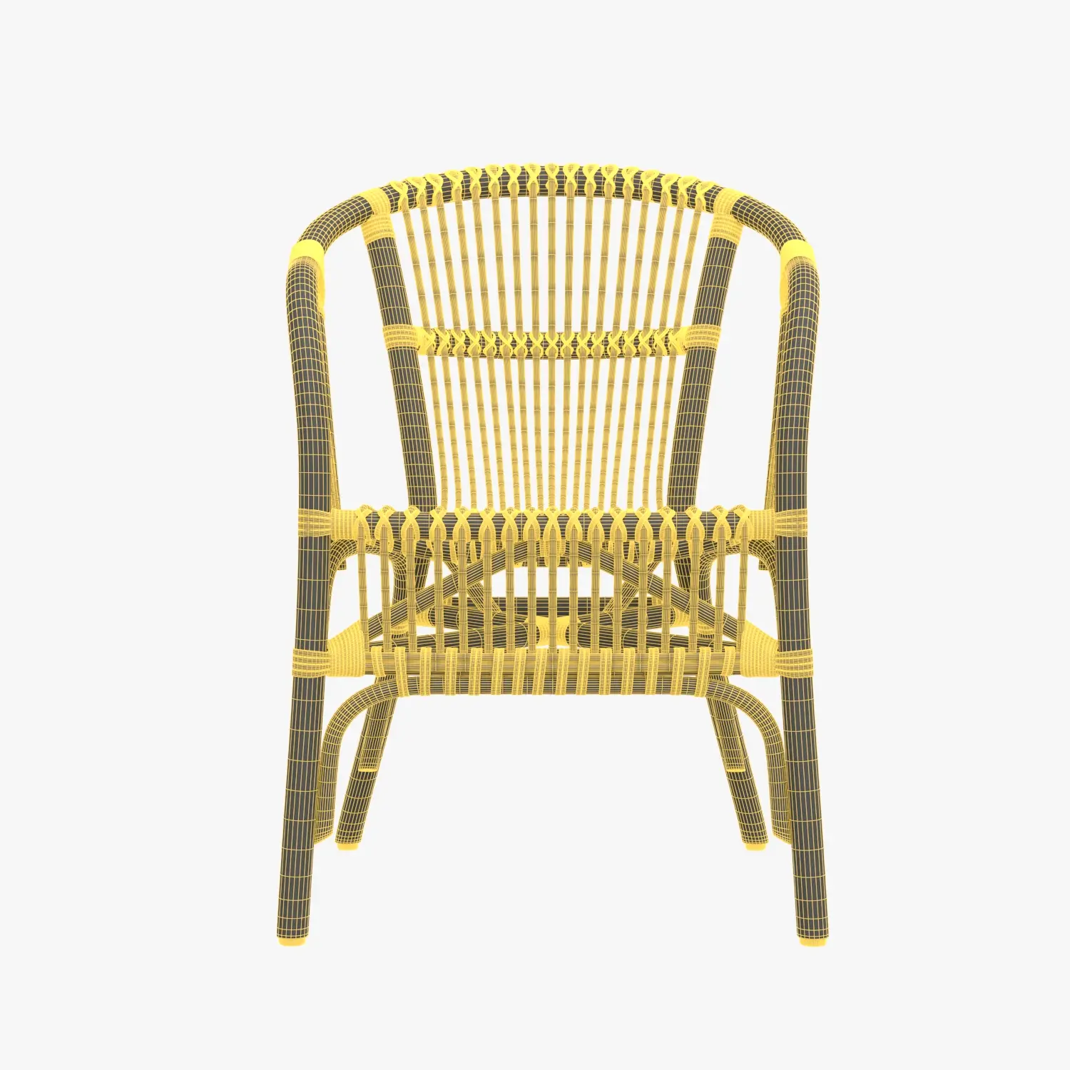 Pari Rattan Chair 3D Model_07