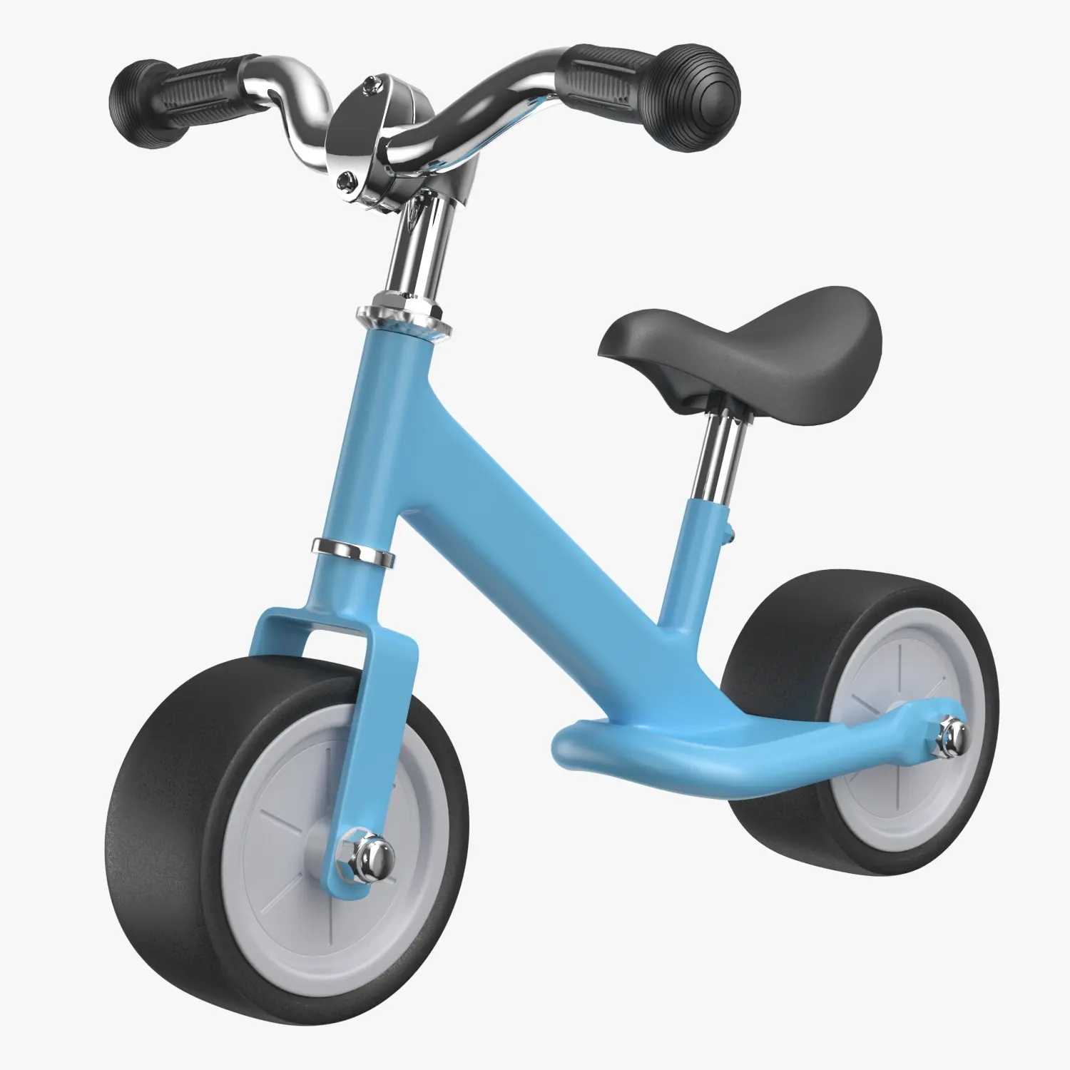 Pedal Balance Bike Walking Bicycle for Kids 3D Model_05