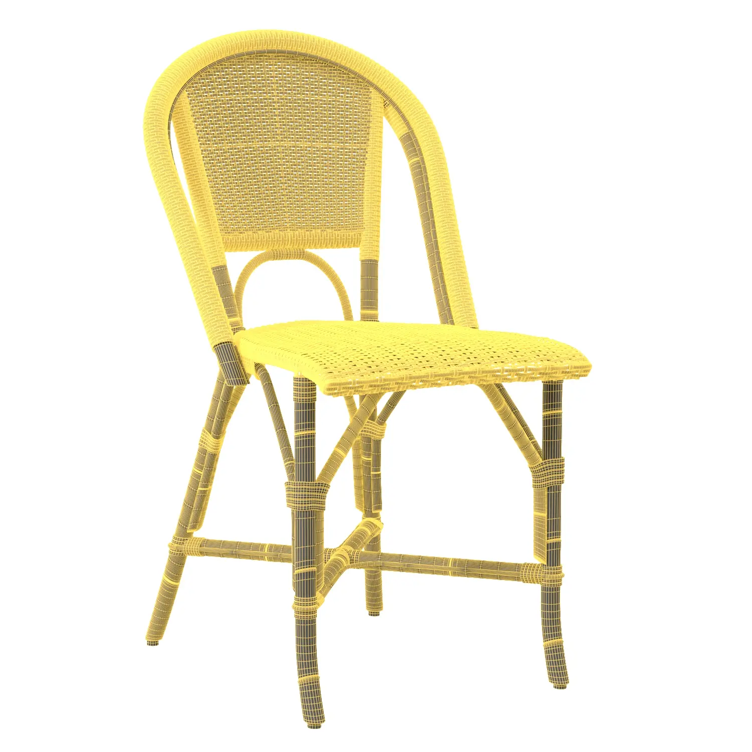 SAFAVIEH Outdoor Collection Salcha Bistro Side Chair 3D Model_07