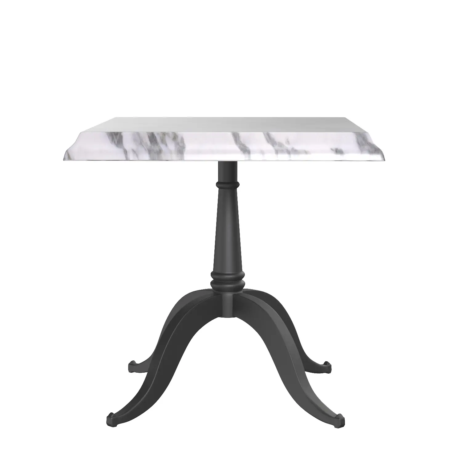 Square Stone Dining Table 3D Model_03