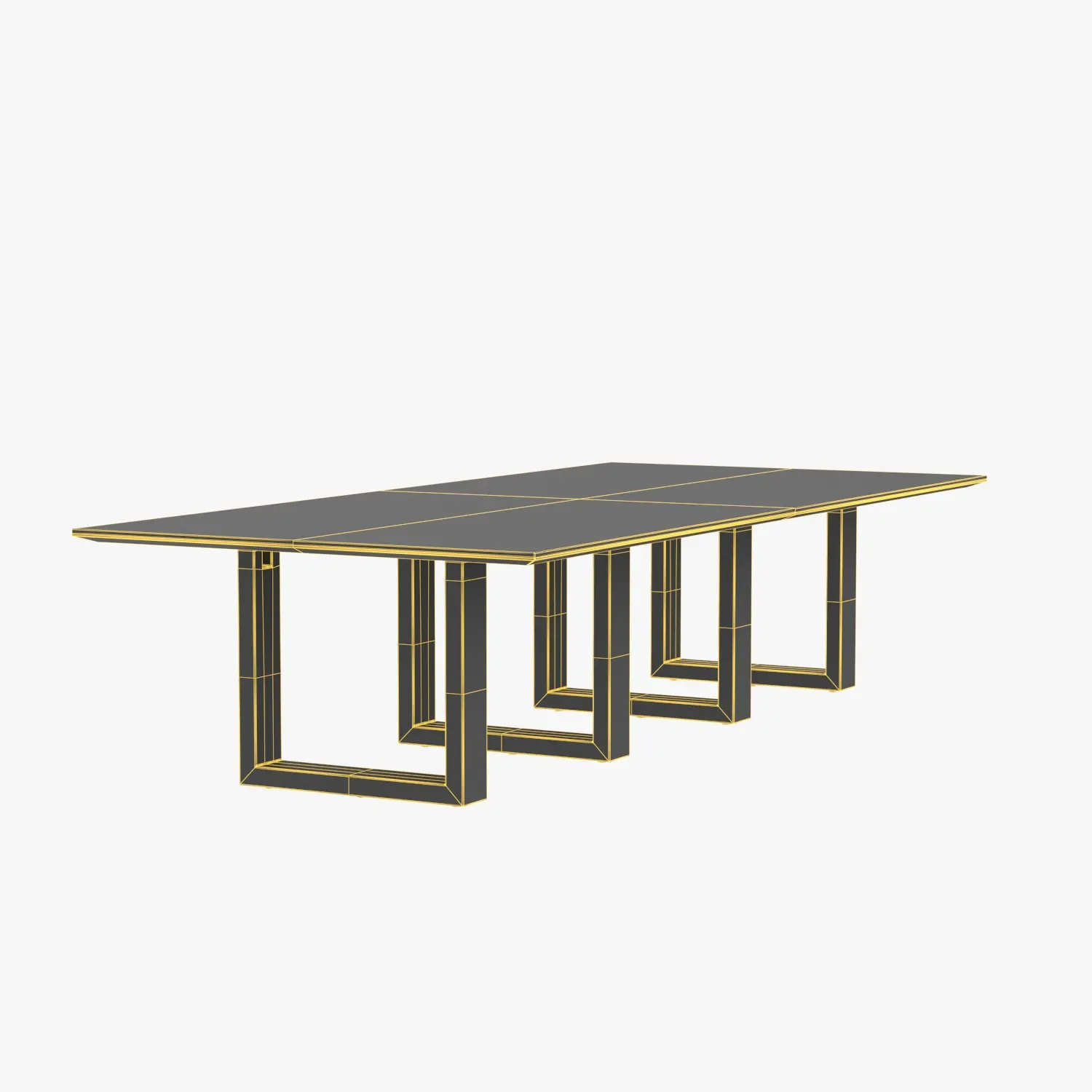 Statement Blends Natural Finishes Conference Table 3D Model_07