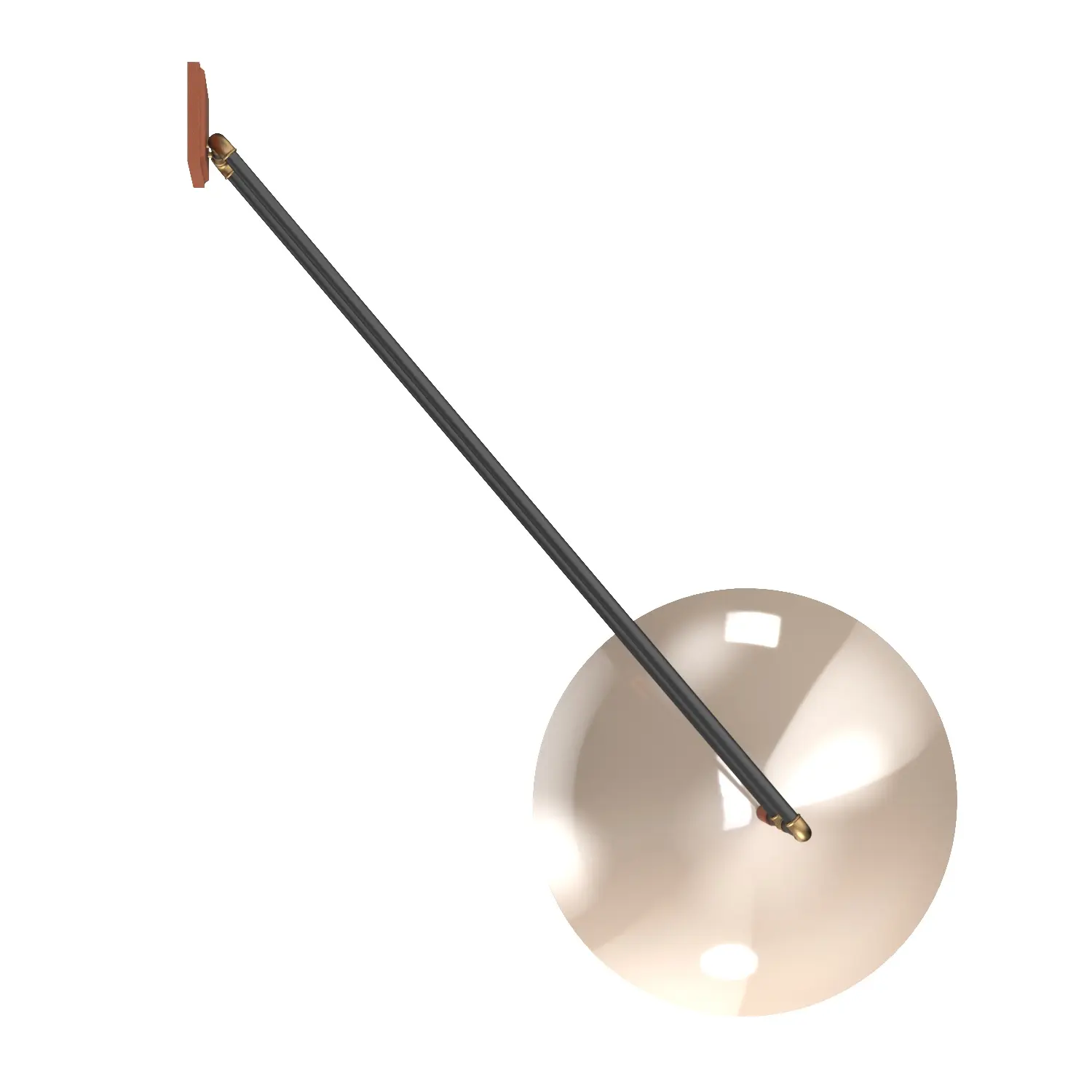 Steel Swing Dome Wall Light 3D Model_04