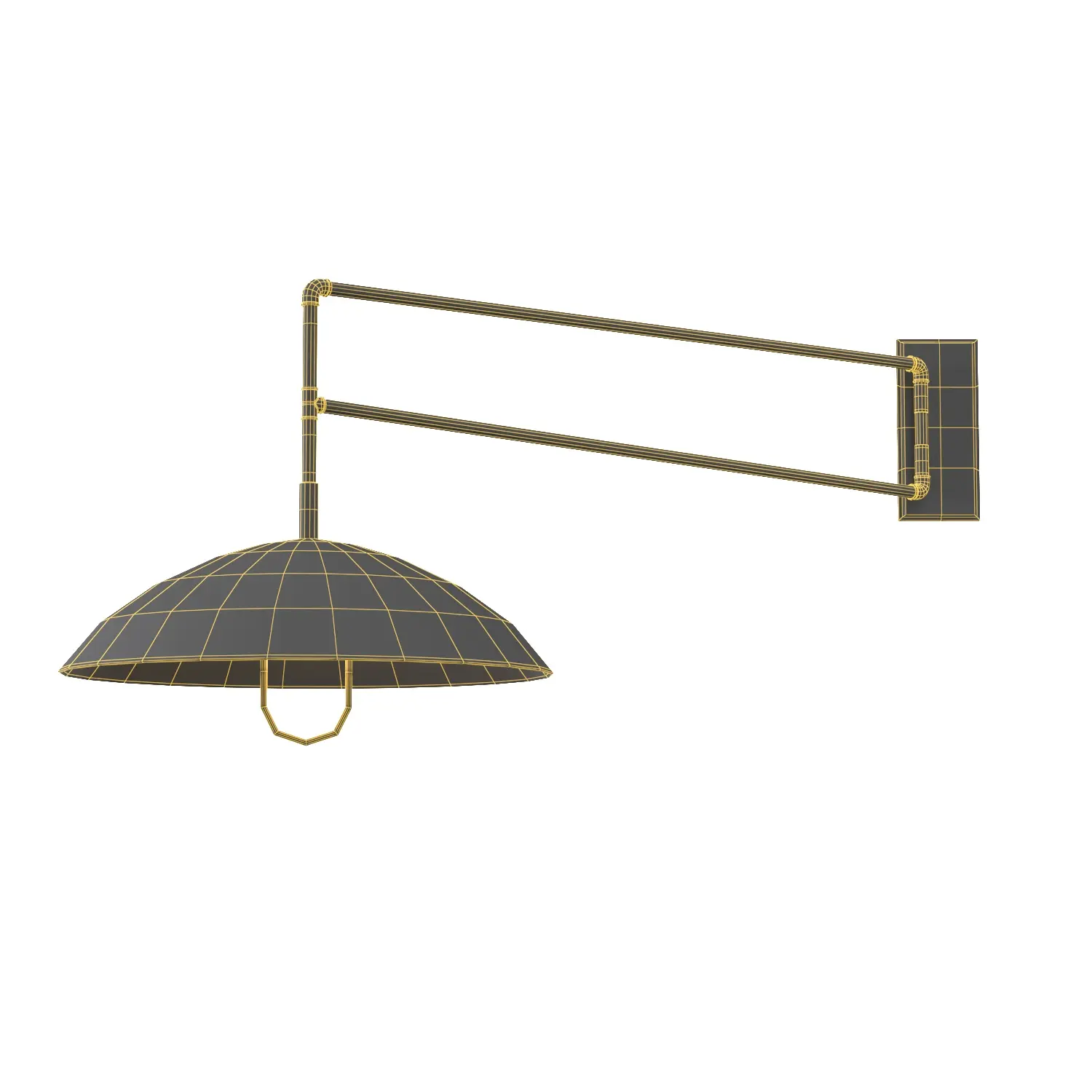 Steel Swing Dome Wall Light 3D Model_07