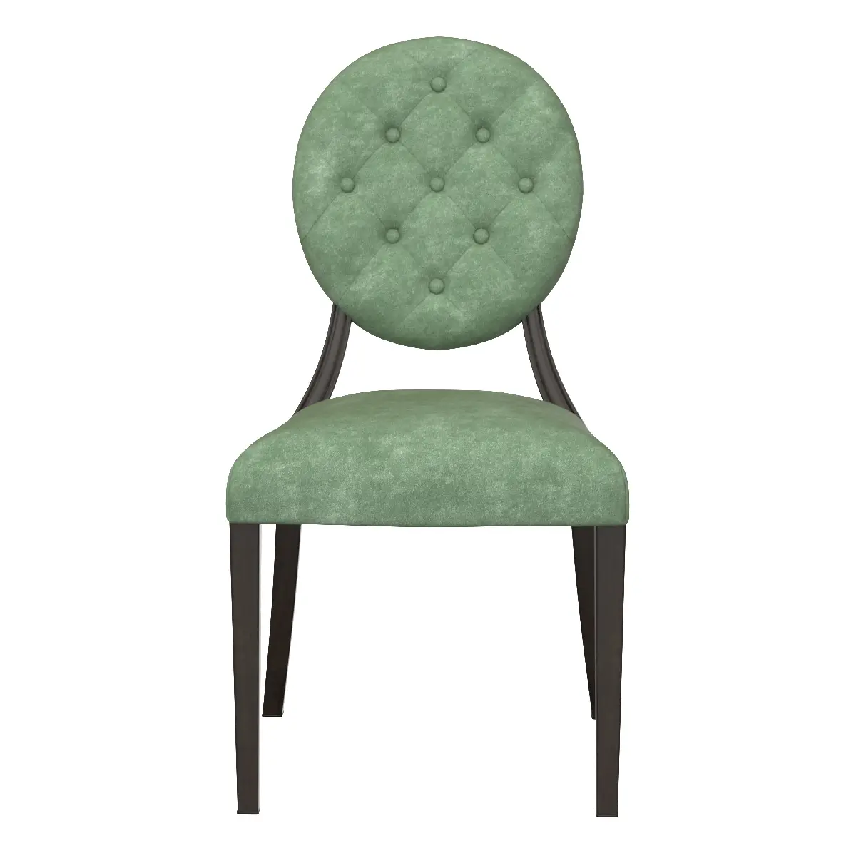 Vintage Tufted Back Performance Velvet Dining Chair 3D Model_06