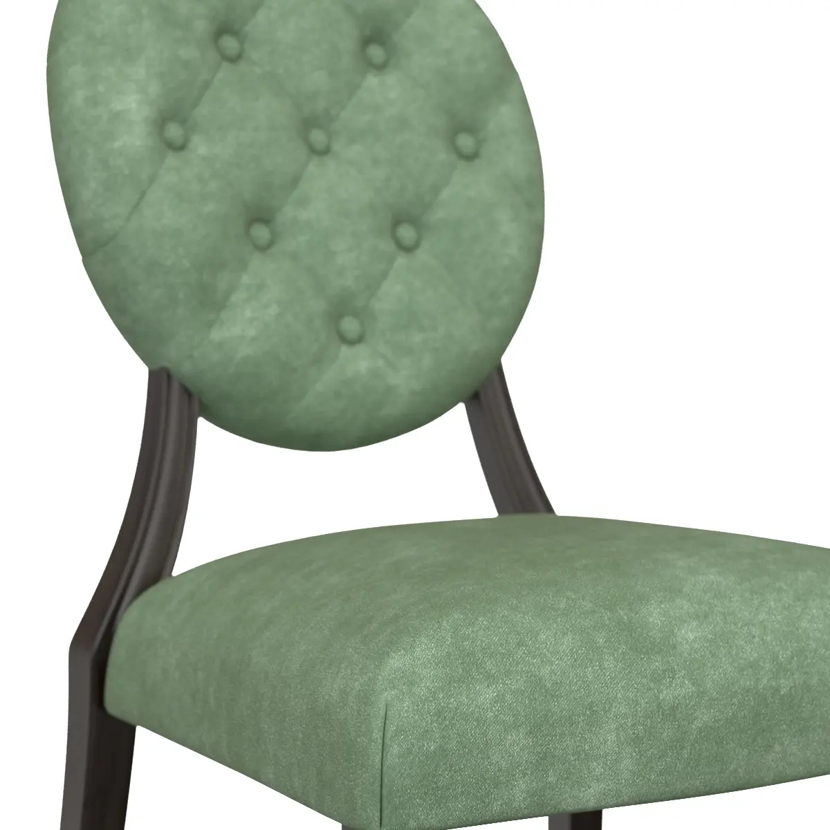 Vintage Tufted Back Performance Velvet Dining Chair 3D Model_05