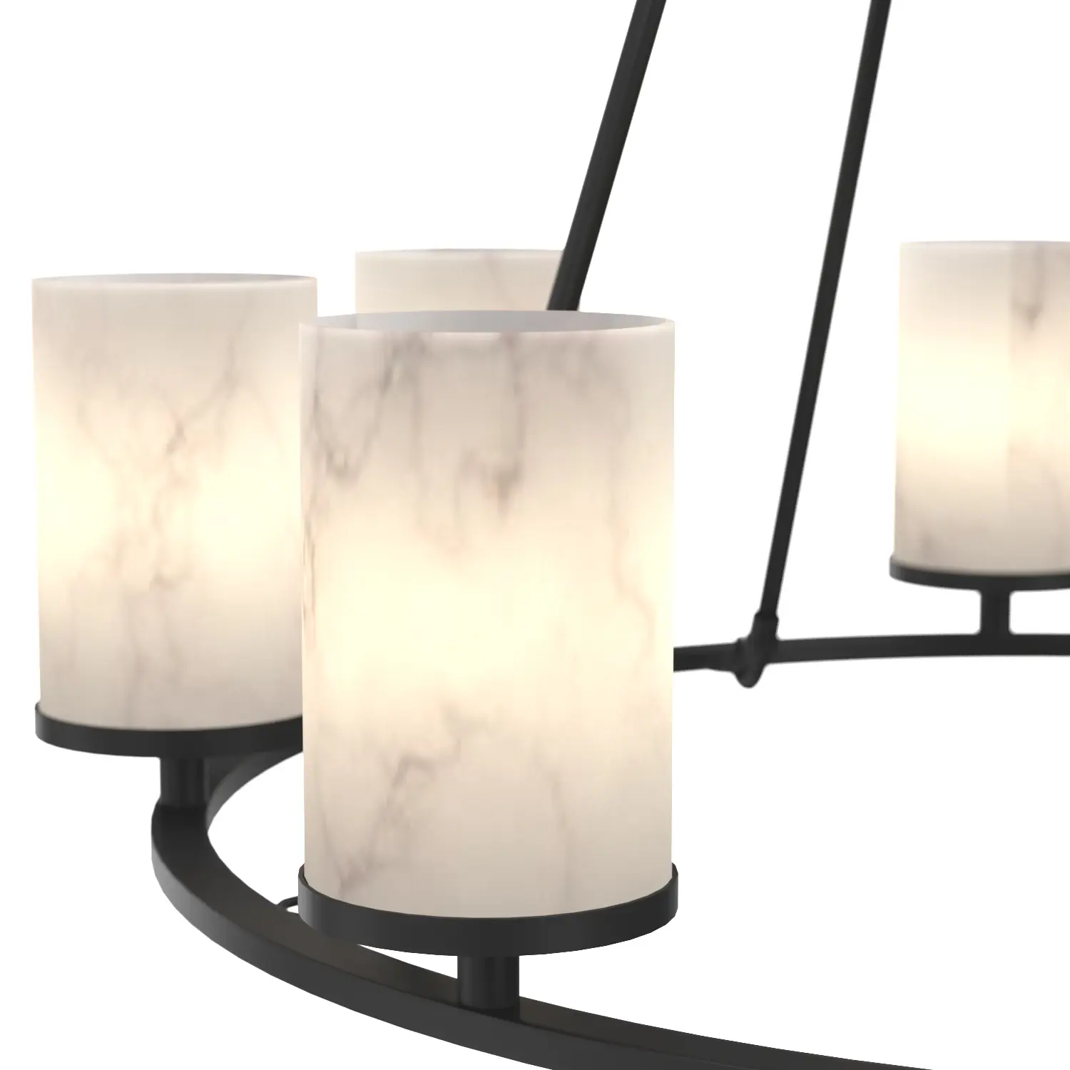 Windham Round Alabaster Chandelier 3D Model_05