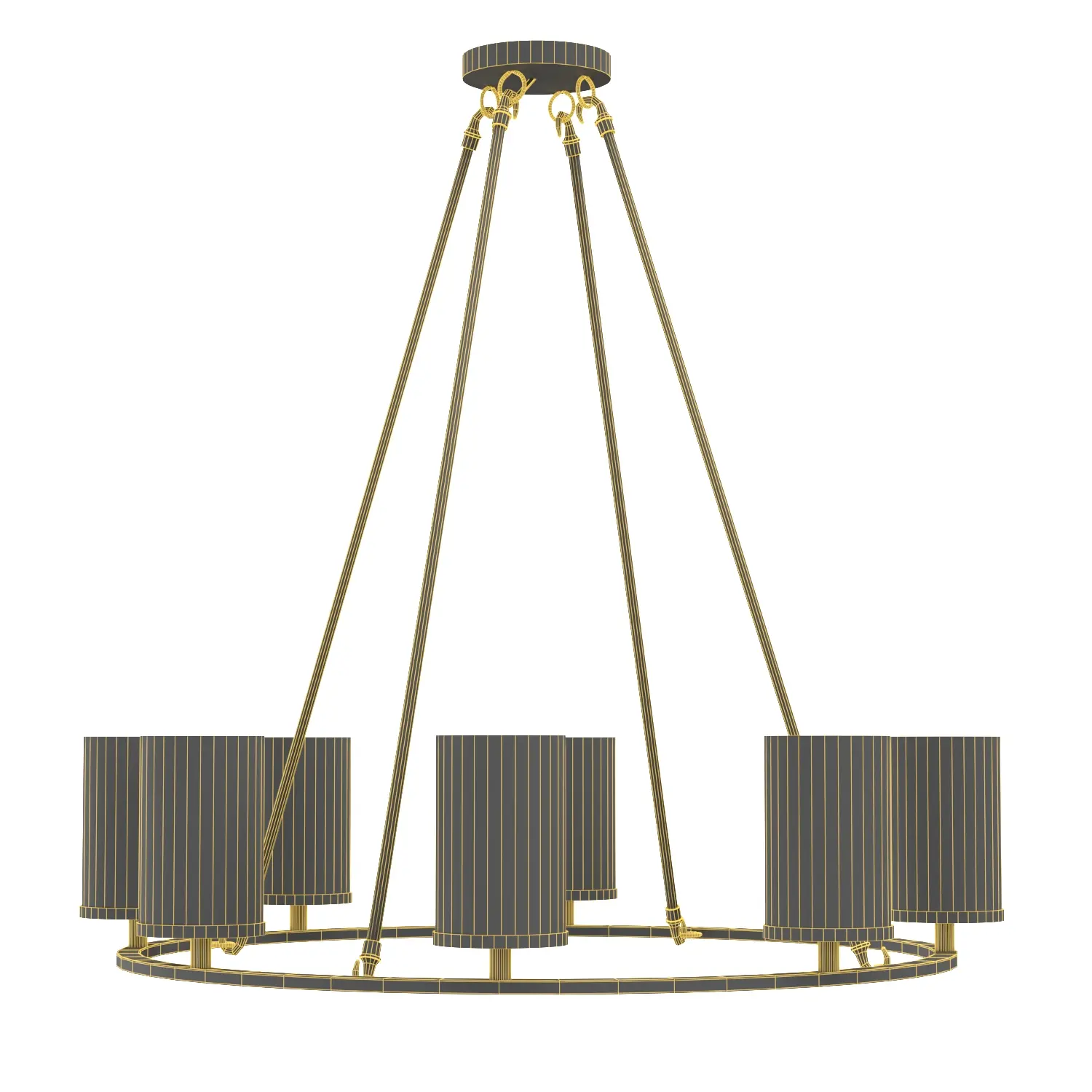 Windham Round Alabaster Chandelier 3D Model_07