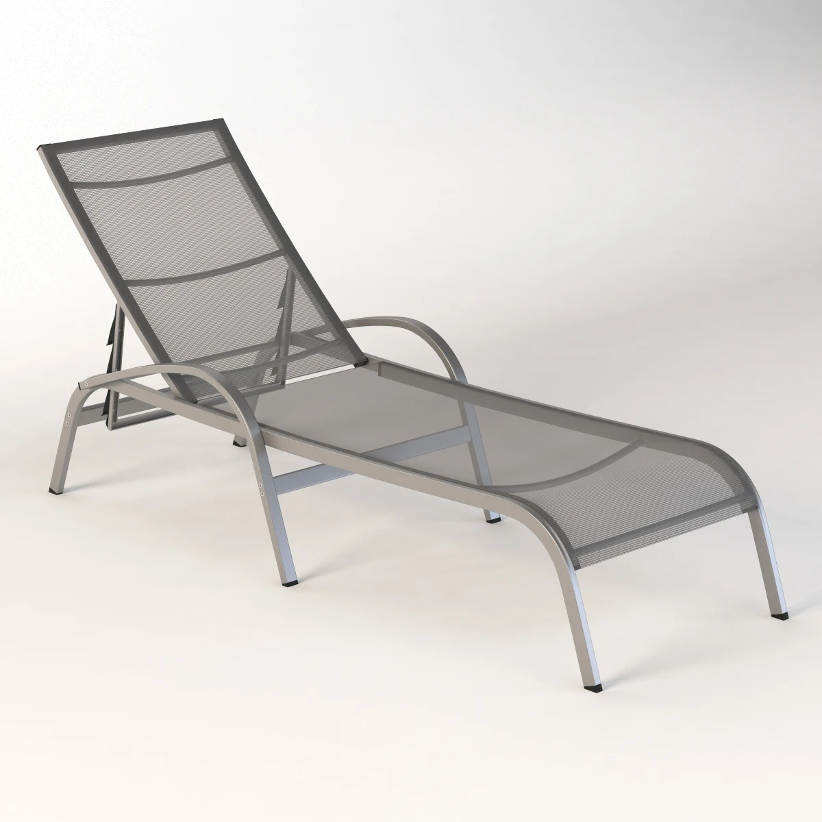 Collection of Four Modern Sun Lounger 3D Day Bed Models 3D Model_03