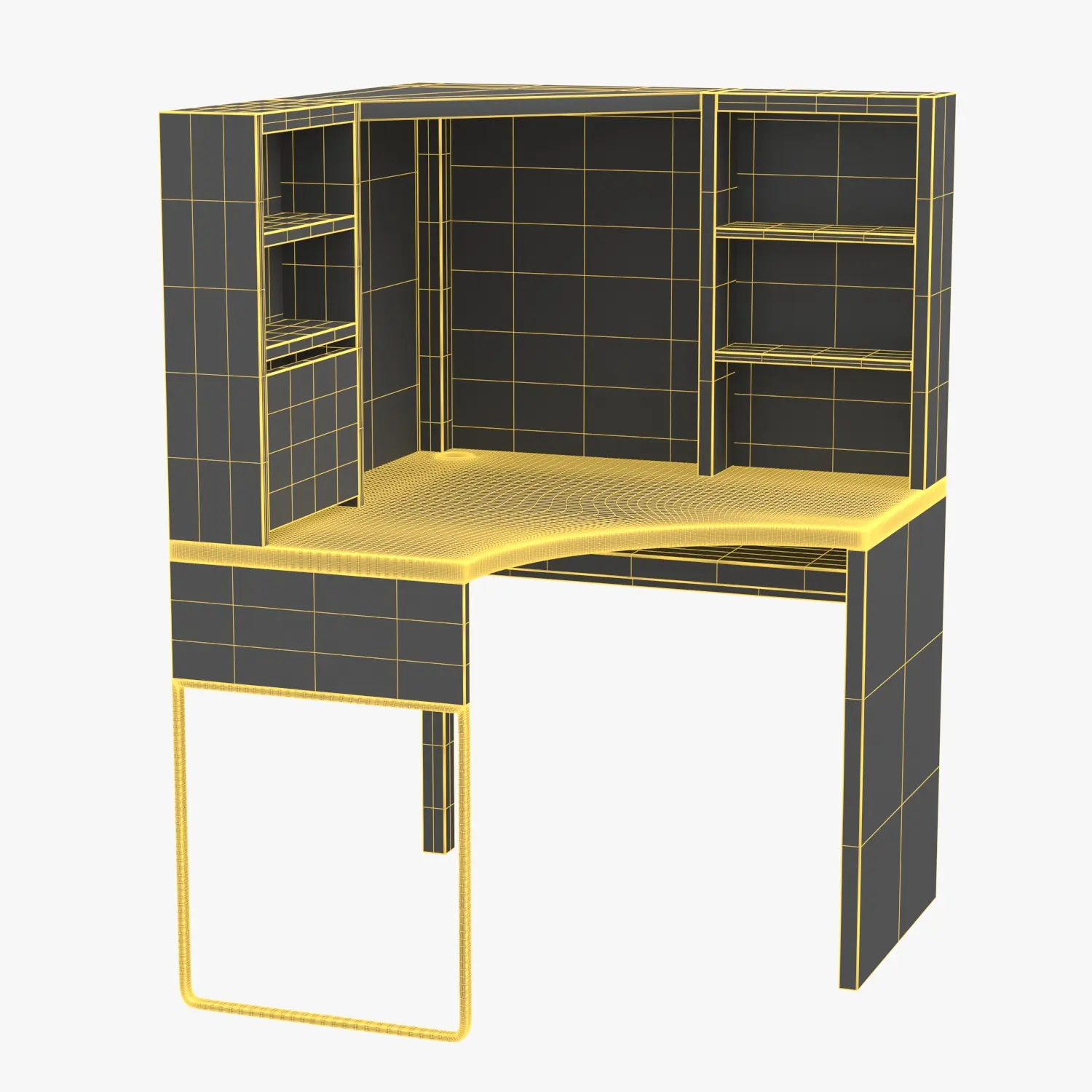 Micke Corner Workstation 3D Model_07