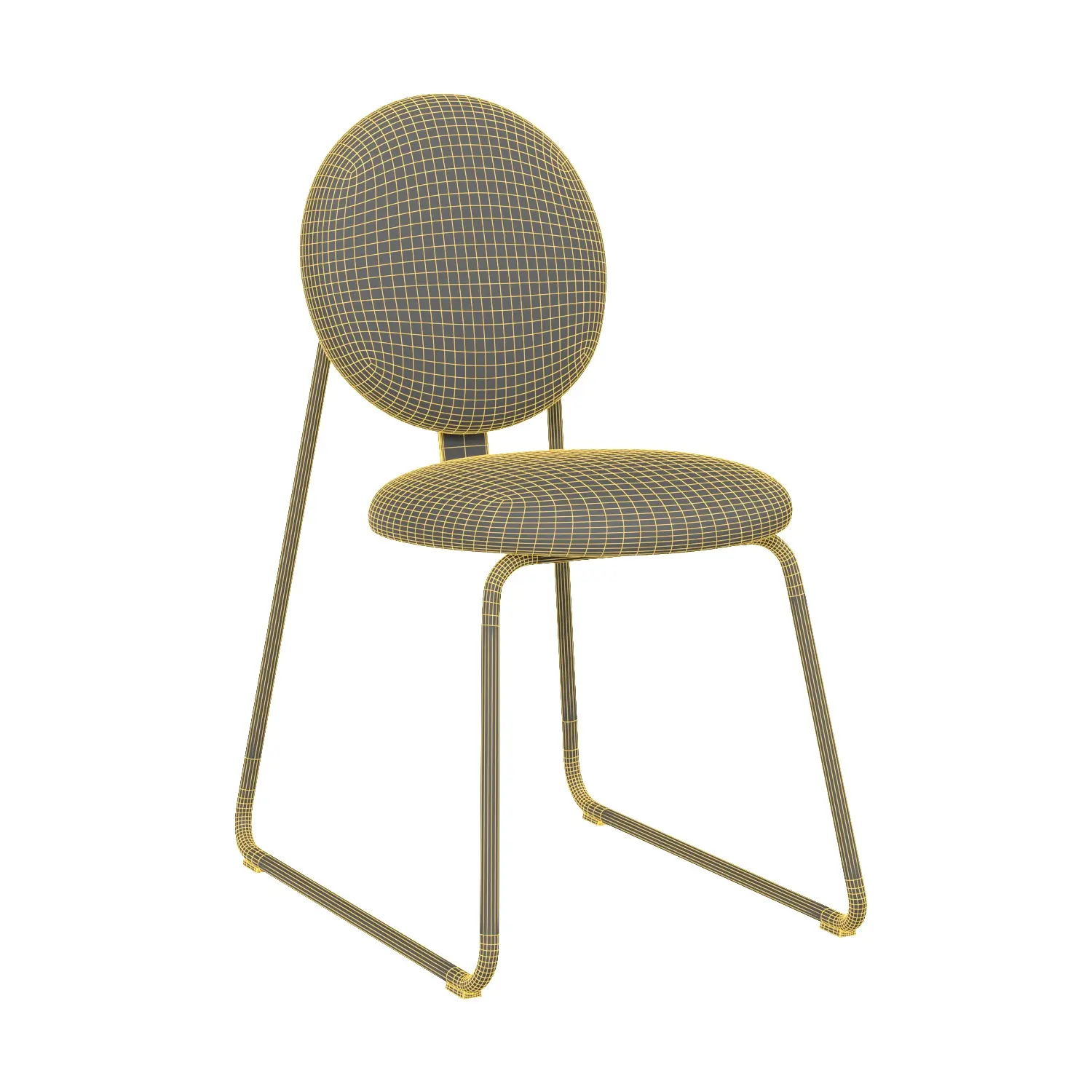 Manhult Chair PBR 3D Model_07