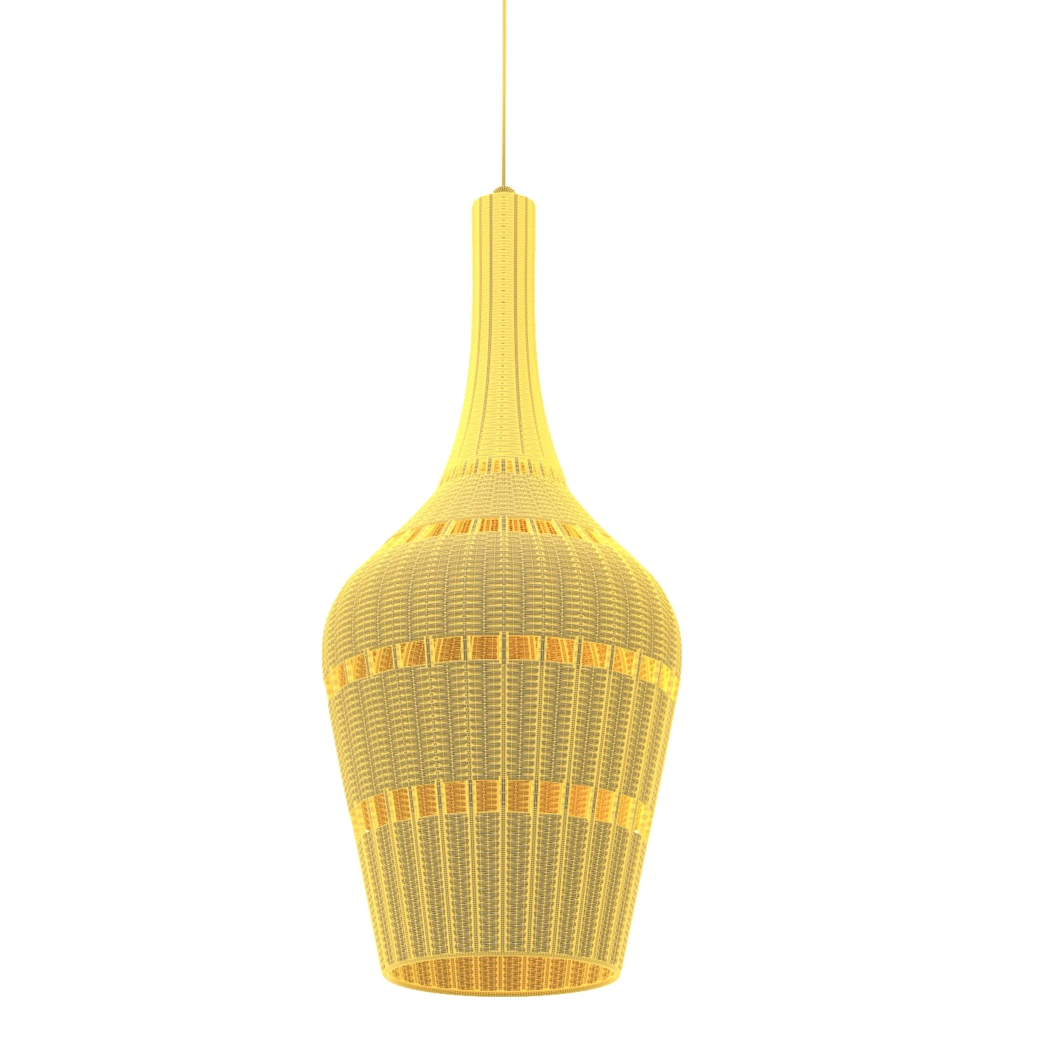 Montauk Handwoven Rattan Teardrop Pendant 20 Inch 3D Model_07