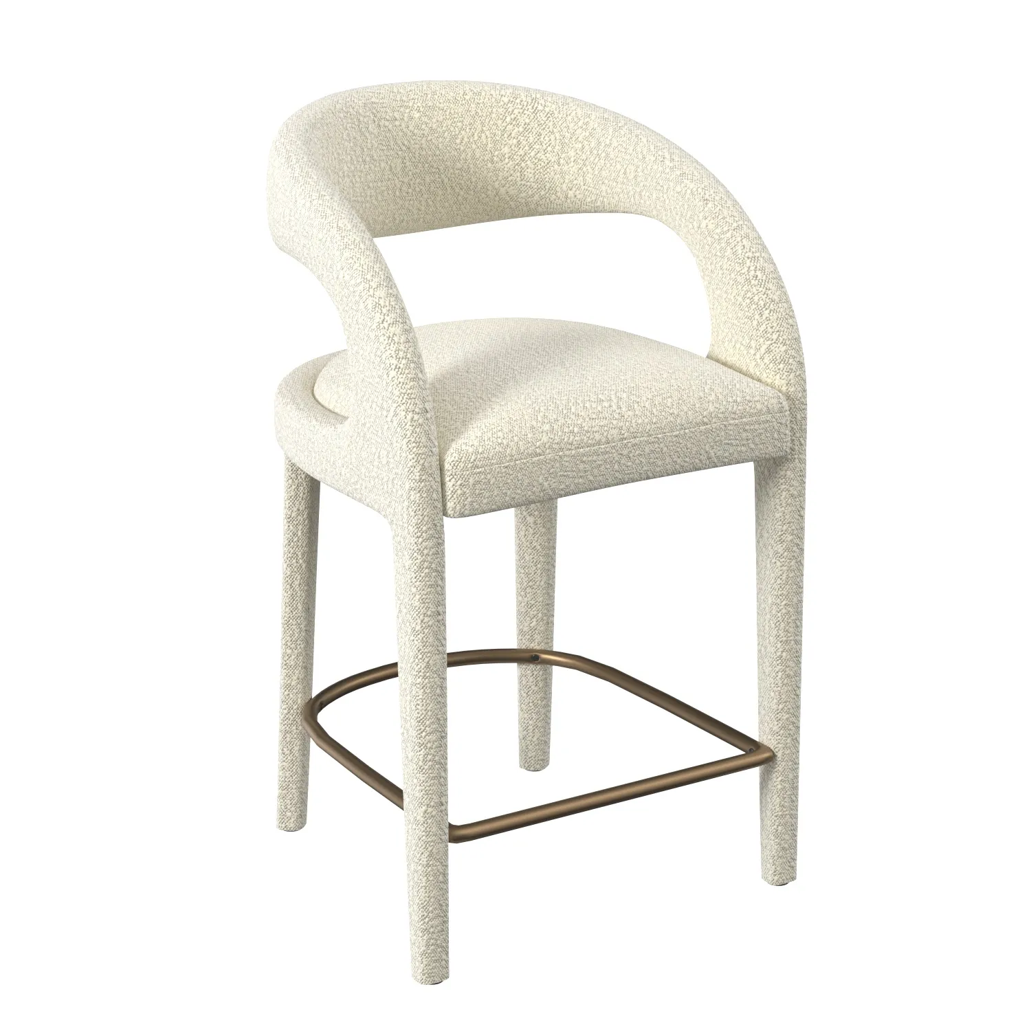 Boucle Hagen Counter Stool 3D Model_01