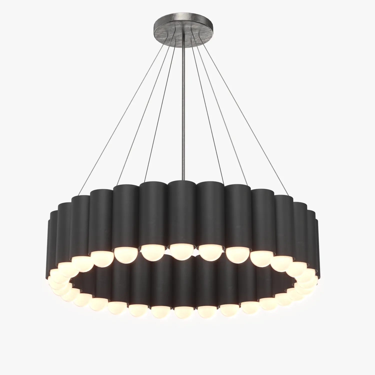 Carousel Chandelier PBR 3D Model_01