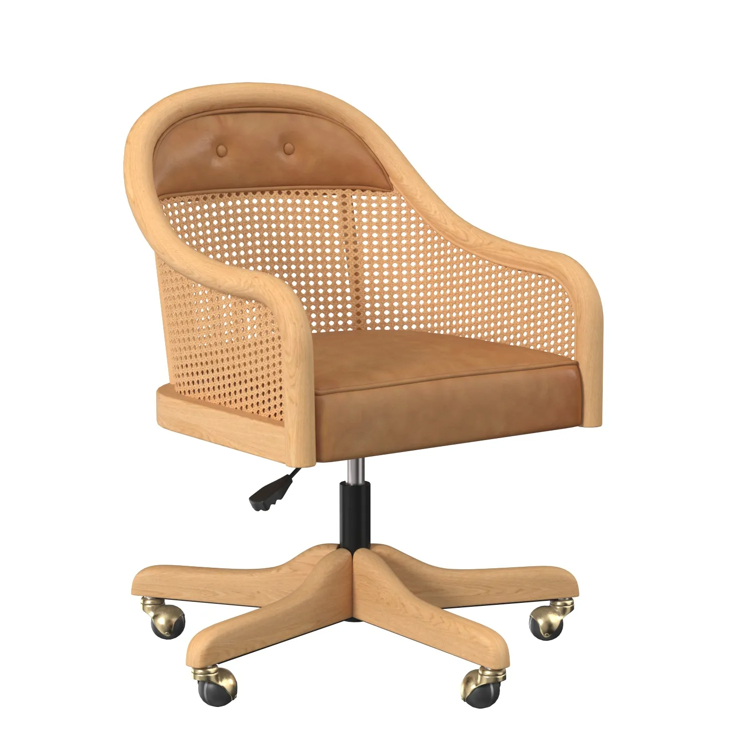 Ellison Swivel Desk Chair PBR 3D Model_01