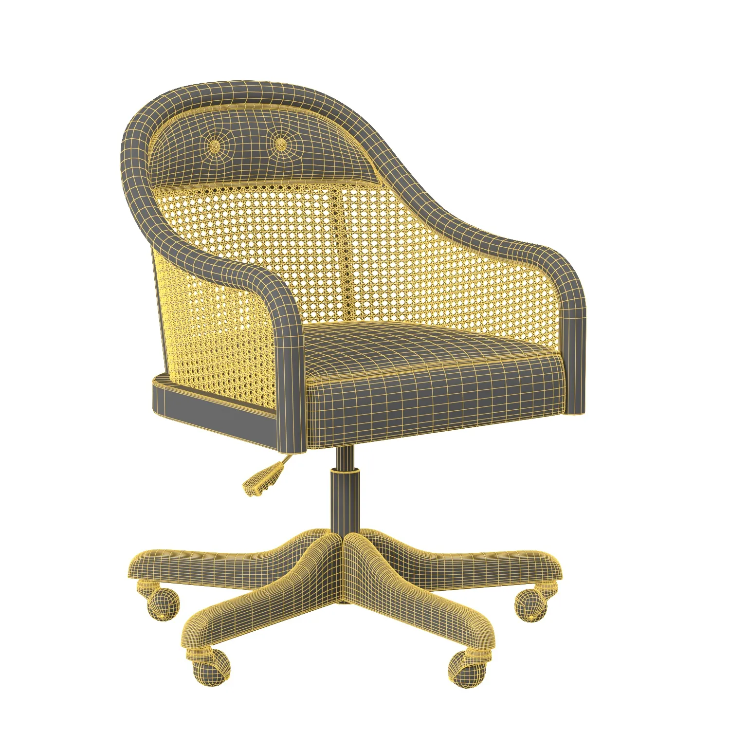 Ellison Swivel Desk Chair PBR 3D Model_07