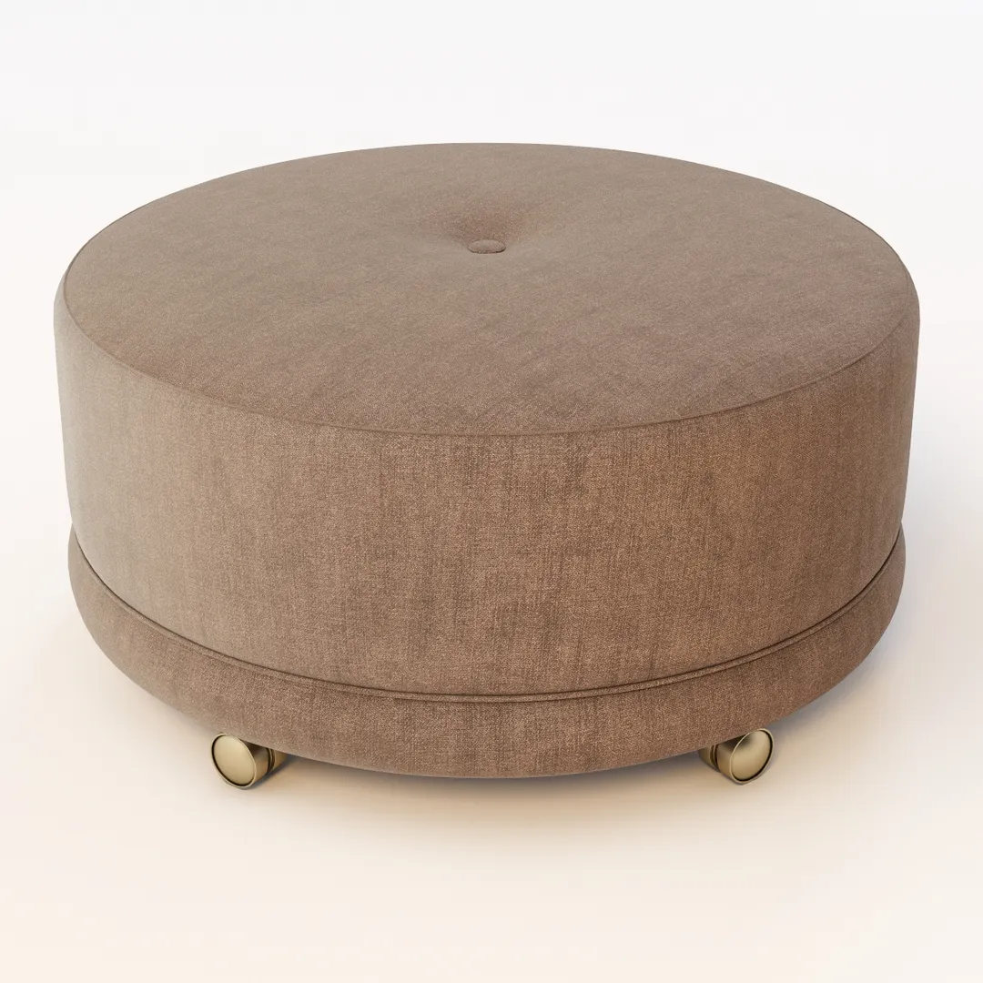 Parisian Round Cocktail Ottoman 3D Model_05