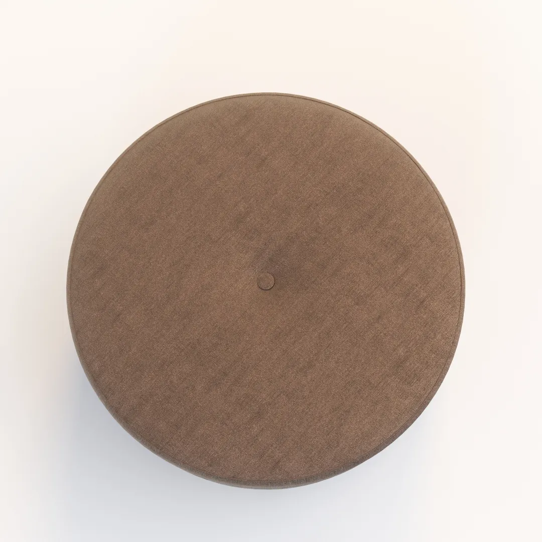 Parisian Round Cocktail Ottoman 3D Model_06