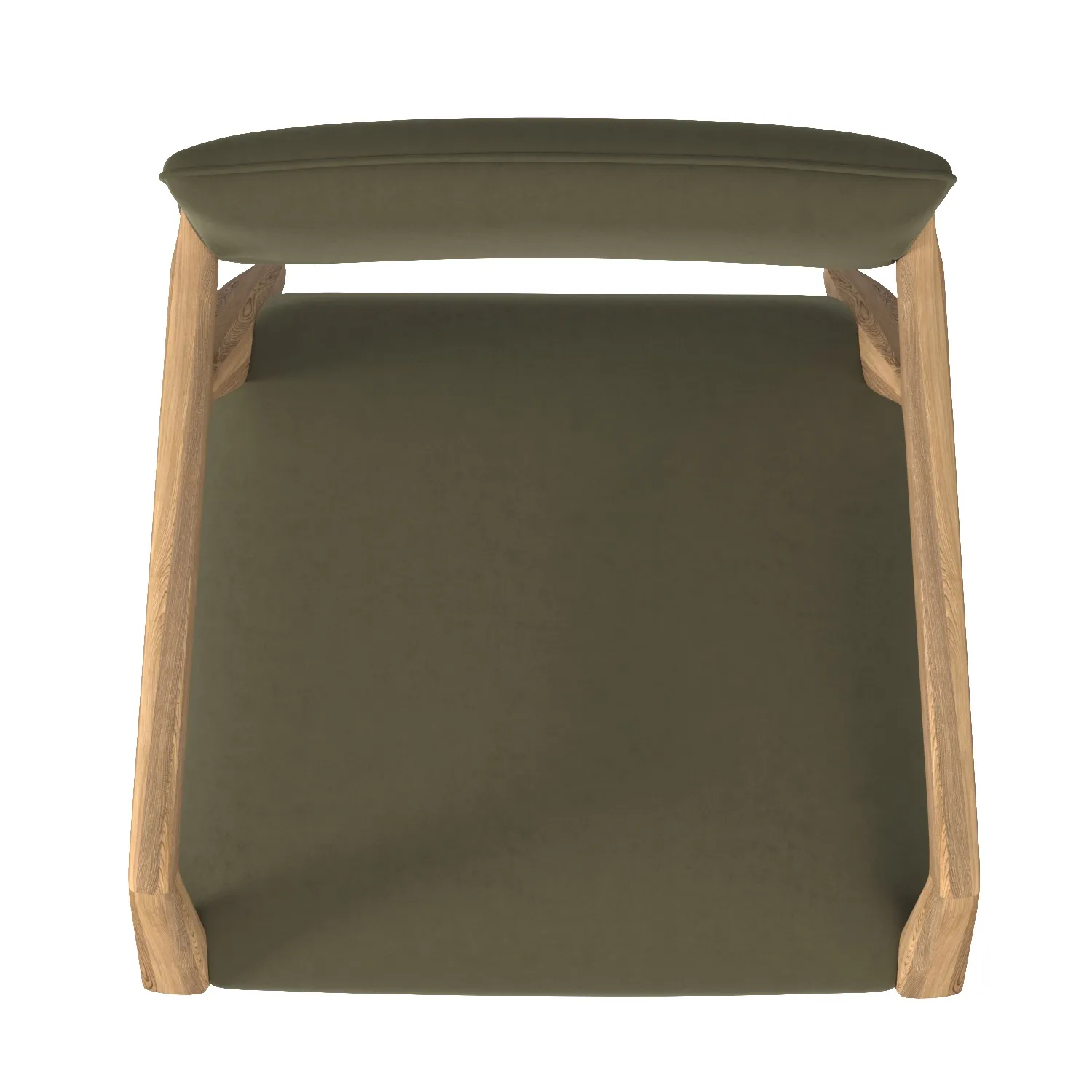 Tyler Burnt Auburn Green Velvet Arm Chair 3D Model_04