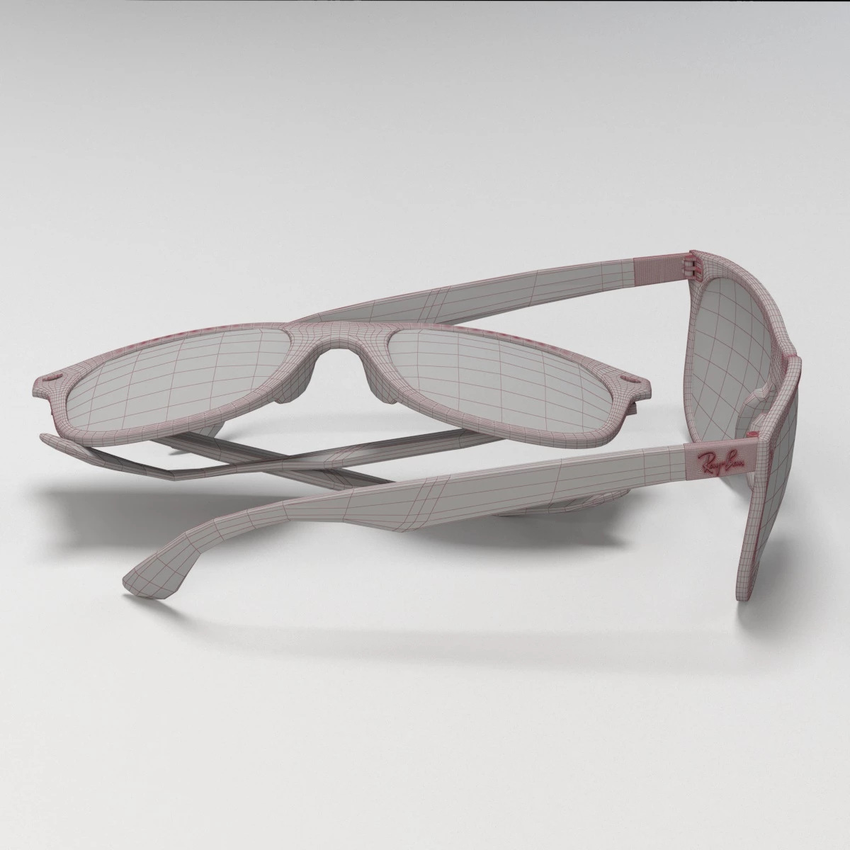 Ray-Ban 4195 Wayfarer Liteforce 3D Model_08