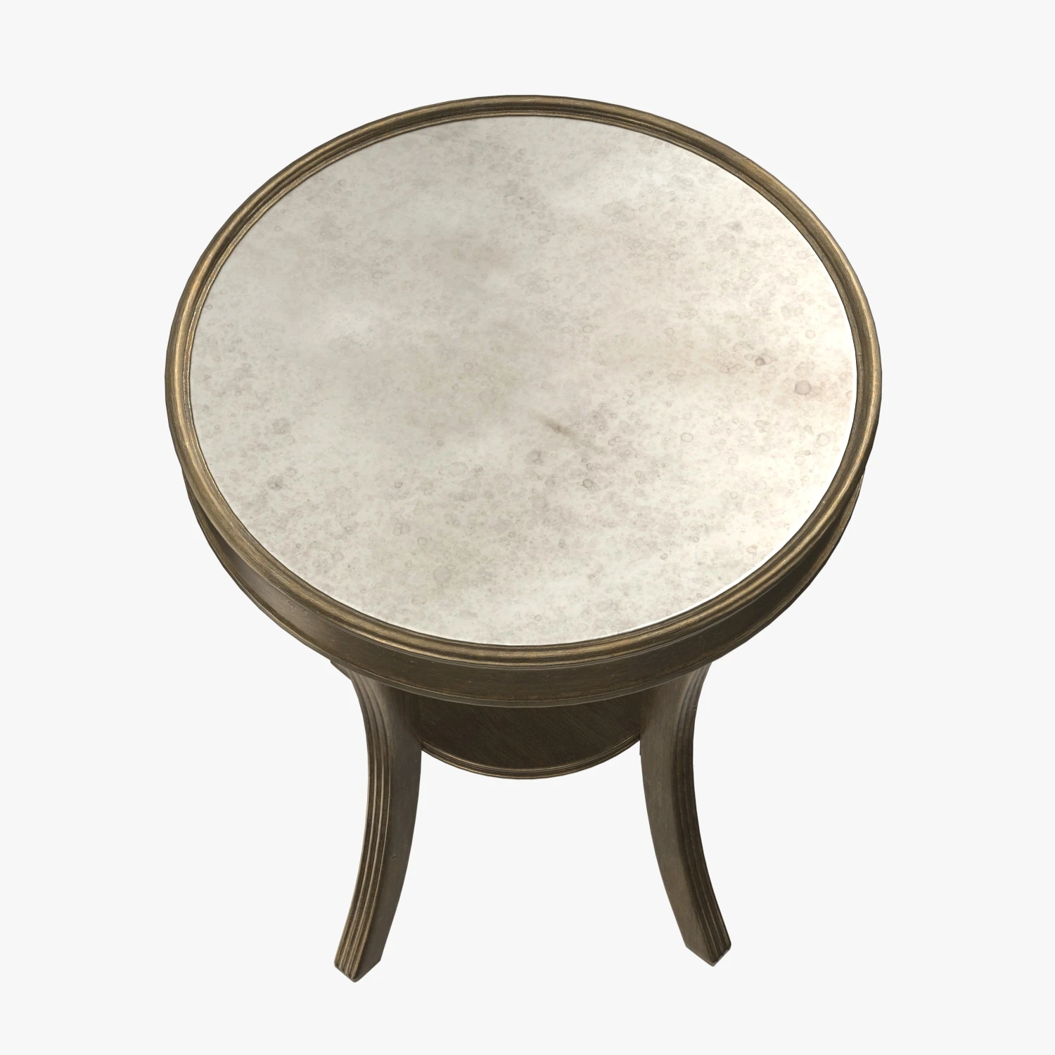 Sanctuary Round Mirrored Accent Table PBR 3D Model_04