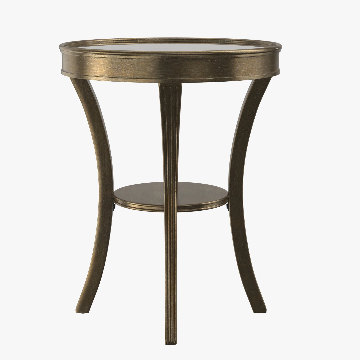Sanctuary Round Mirrored Accent Table PBR 3D Model_03