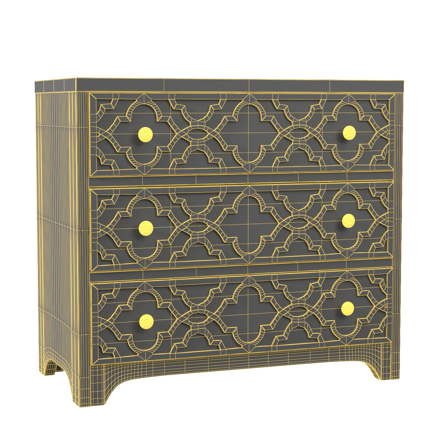 Sanctuary Fretwork Chest Pearl Essence PBR 3D Model_07