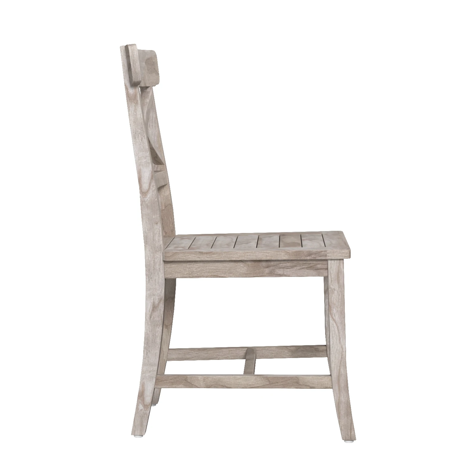 Crossback Teak Side Chair PBR 3D Model_03