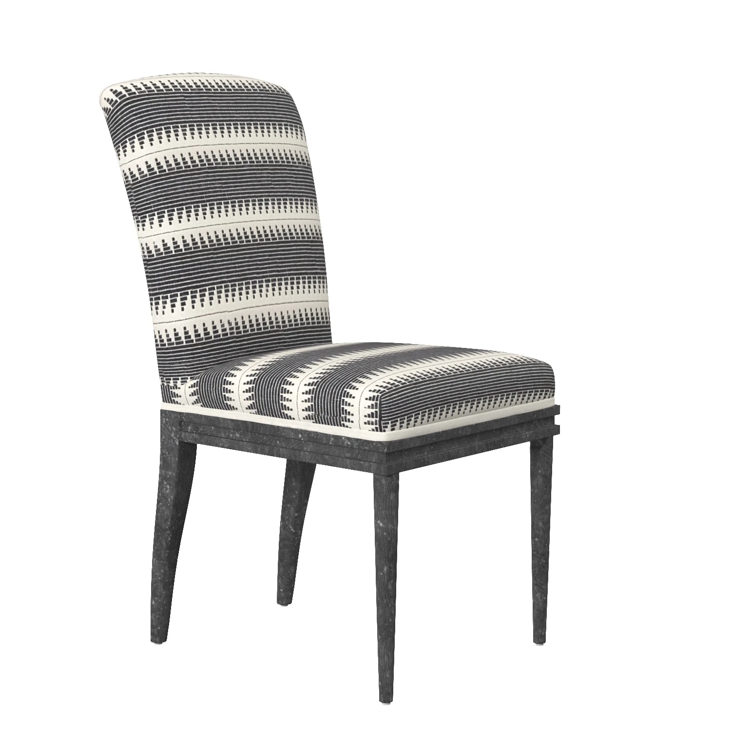 Suren Stripe Elza Dining Chair PBR 3D Model_01