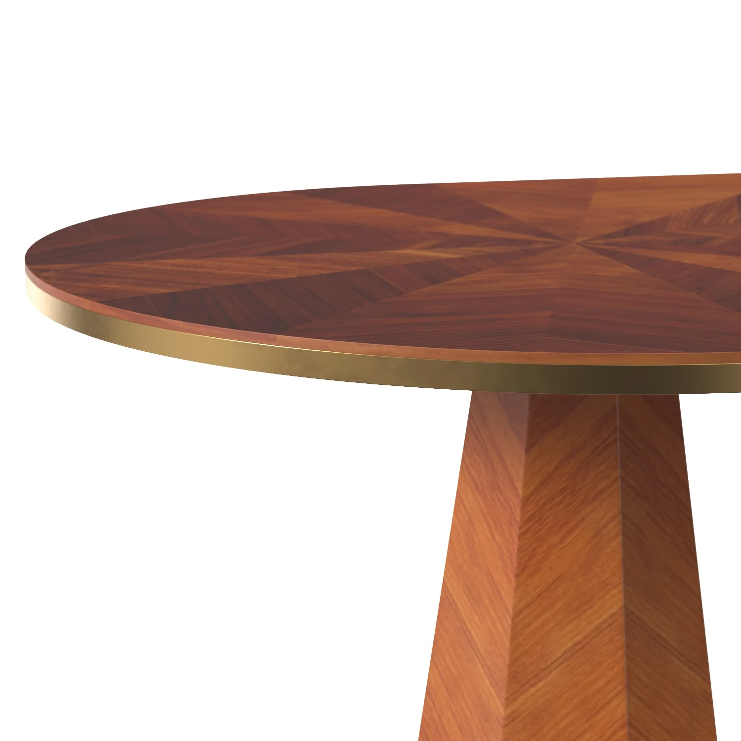 Quillen Marquetry Double Pedestal Dining Table PBR 3D Model_05