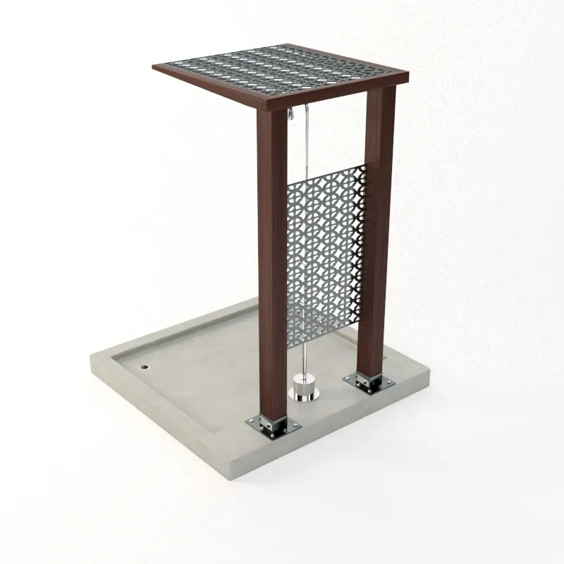 Ada Free Standing Single Outdoor Shower 3D Model_07