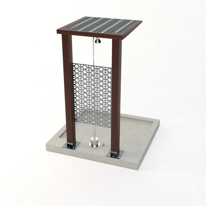 Ada Free Standing Single Outdoor Shower 3D Model_06