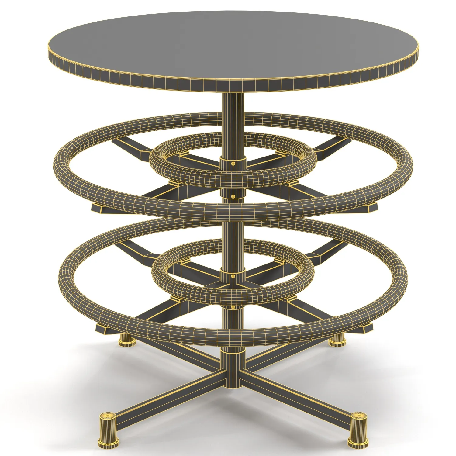 Circular Ball Rack PBR 3D Model_07