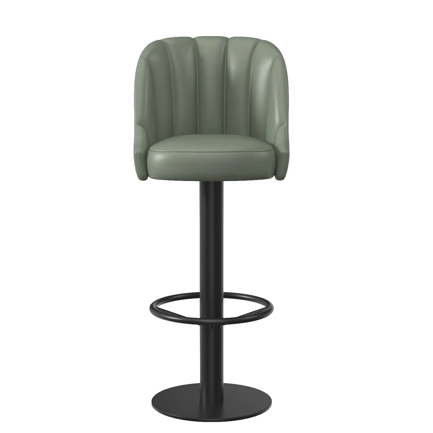 Classic Simple Metal kitchen Bar Stool PBR 3D Model_04