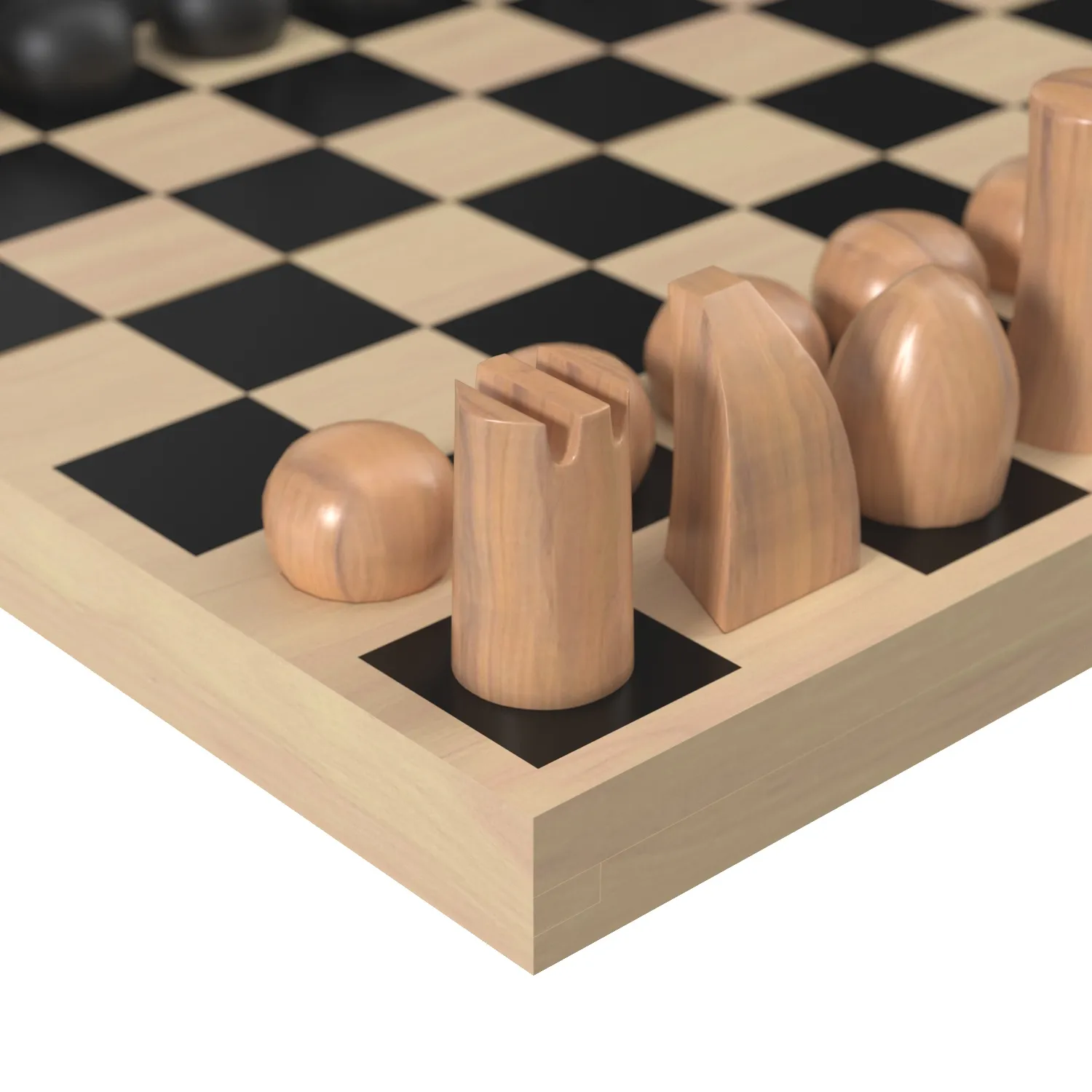 MoMA Panisa Chess Set PBR 3D Model_05