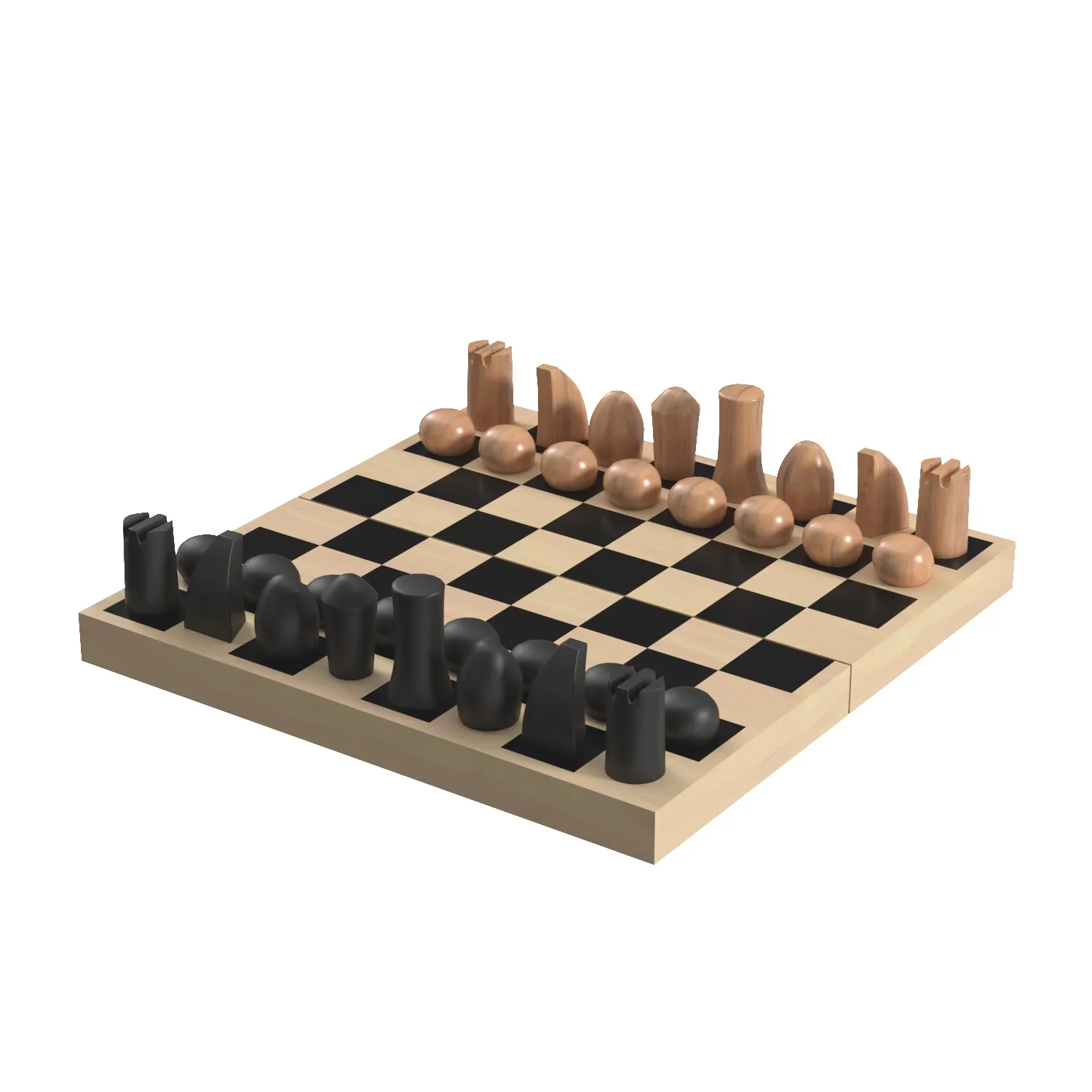 MoMA Panisa Chess Set PBR 3D Model_06