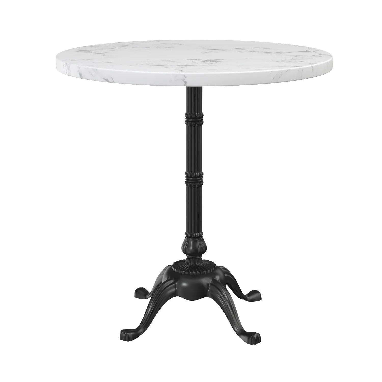 Round Pedestal Dining Table PBR 3D Model_01