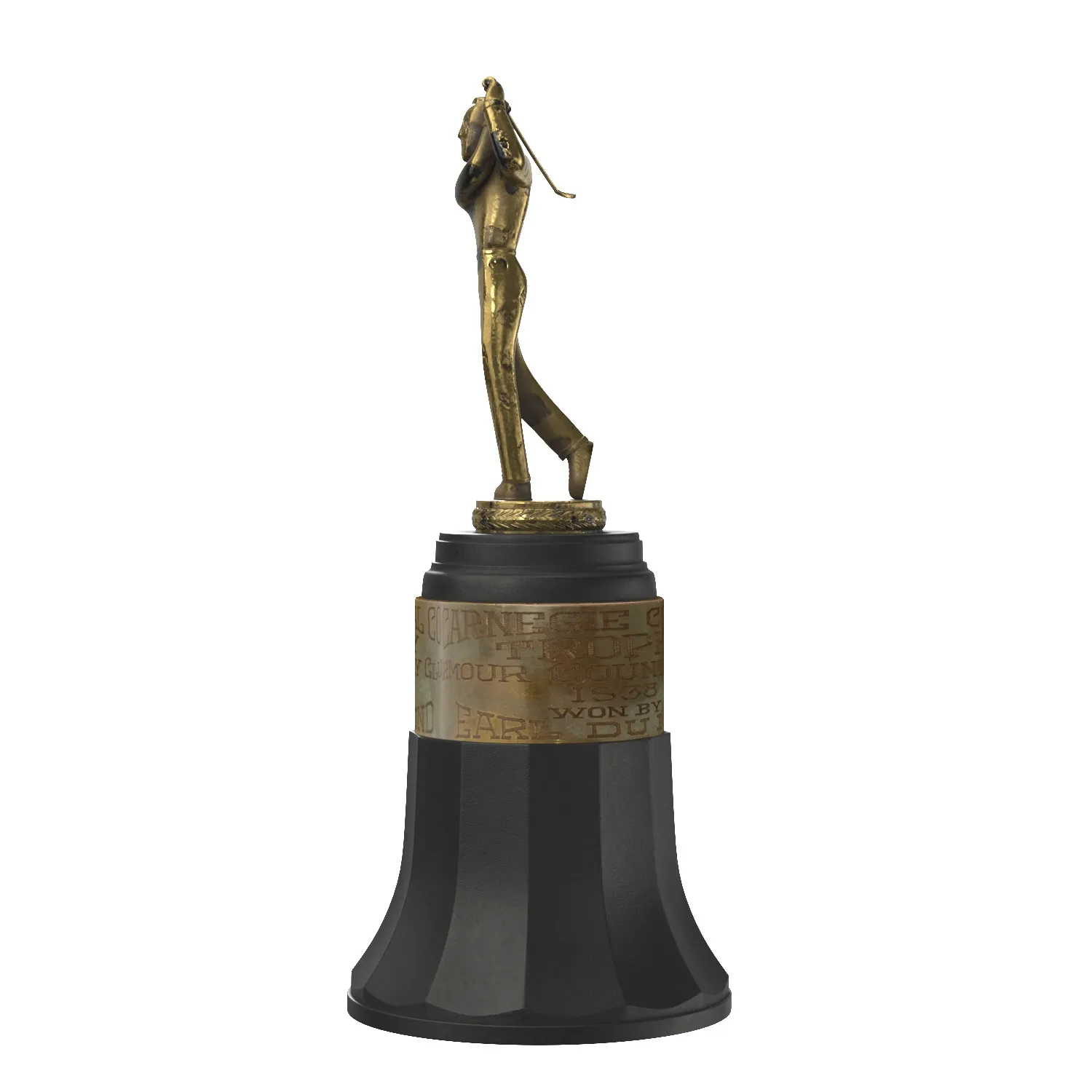 Vintage Golf Trophy PBR 3D Model_04