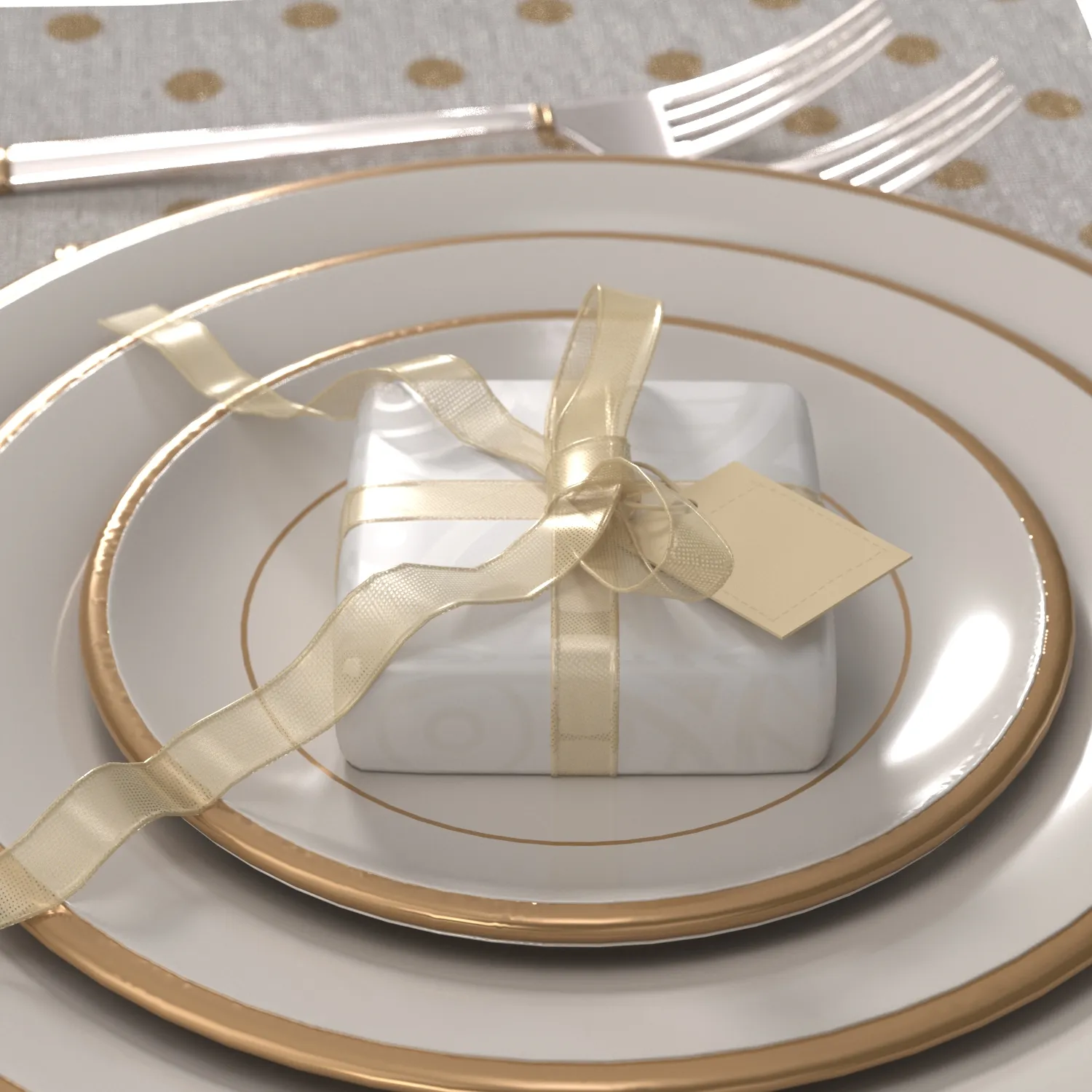 Lenox Eternal 5 Piece Place Setting PBR 3D Model_05