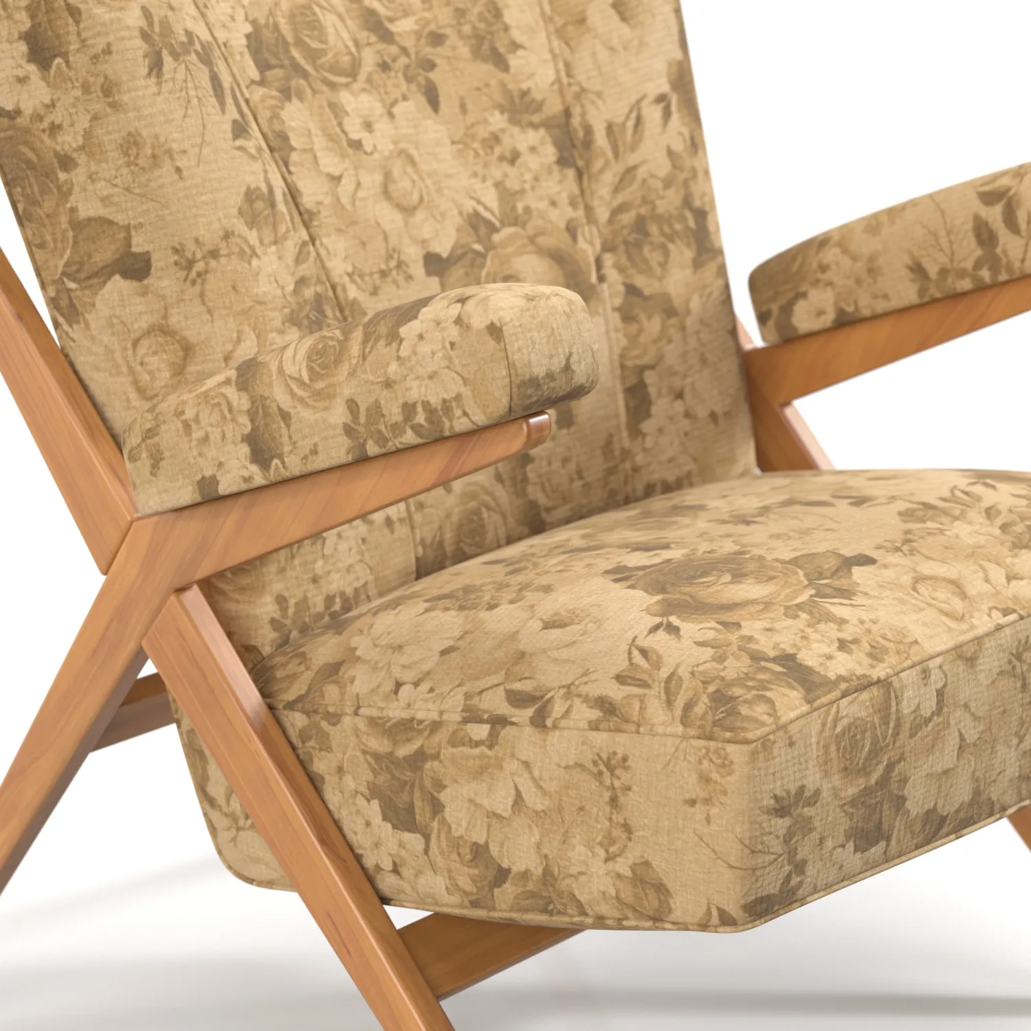 Franco Albini Lounge Chair Ca 832 PBR 3D Model_05