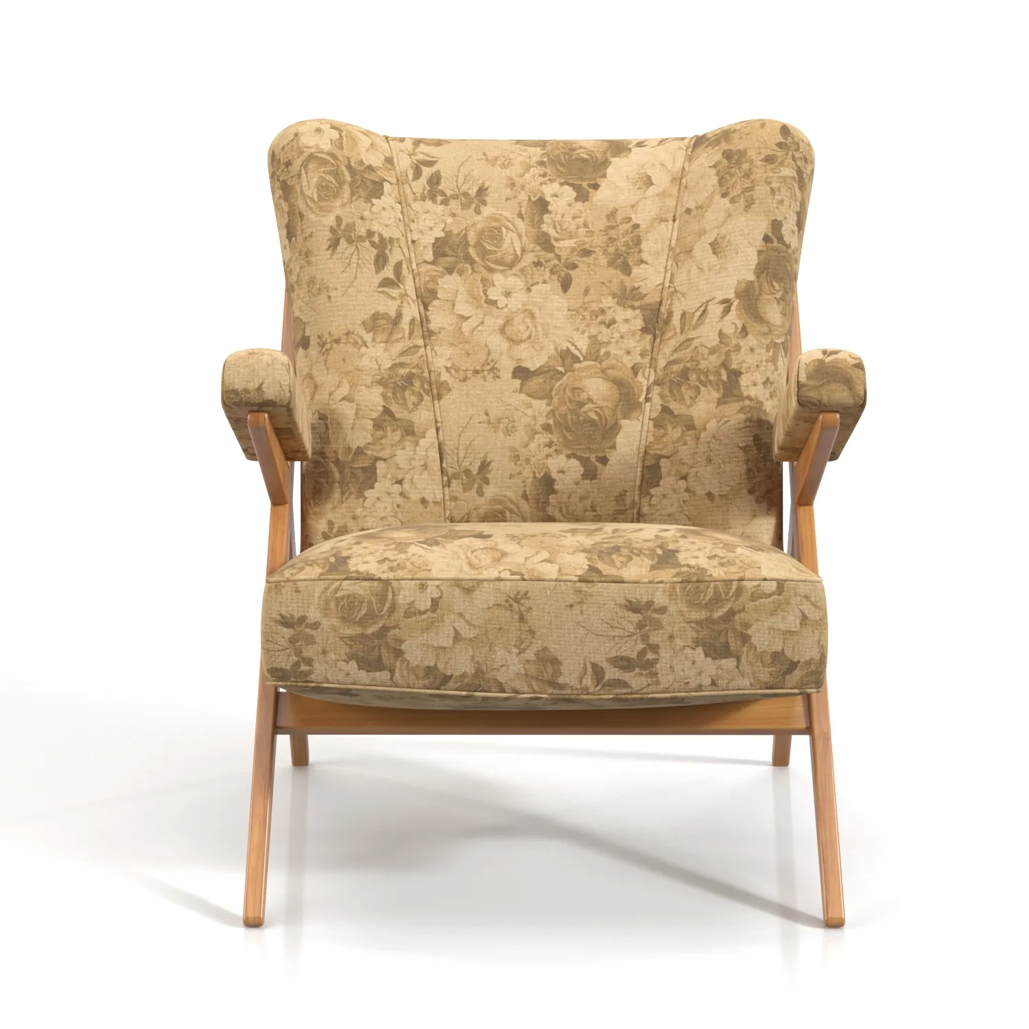 Franco Albini Lounge Chair Ca 832 PBR 3D Model_06