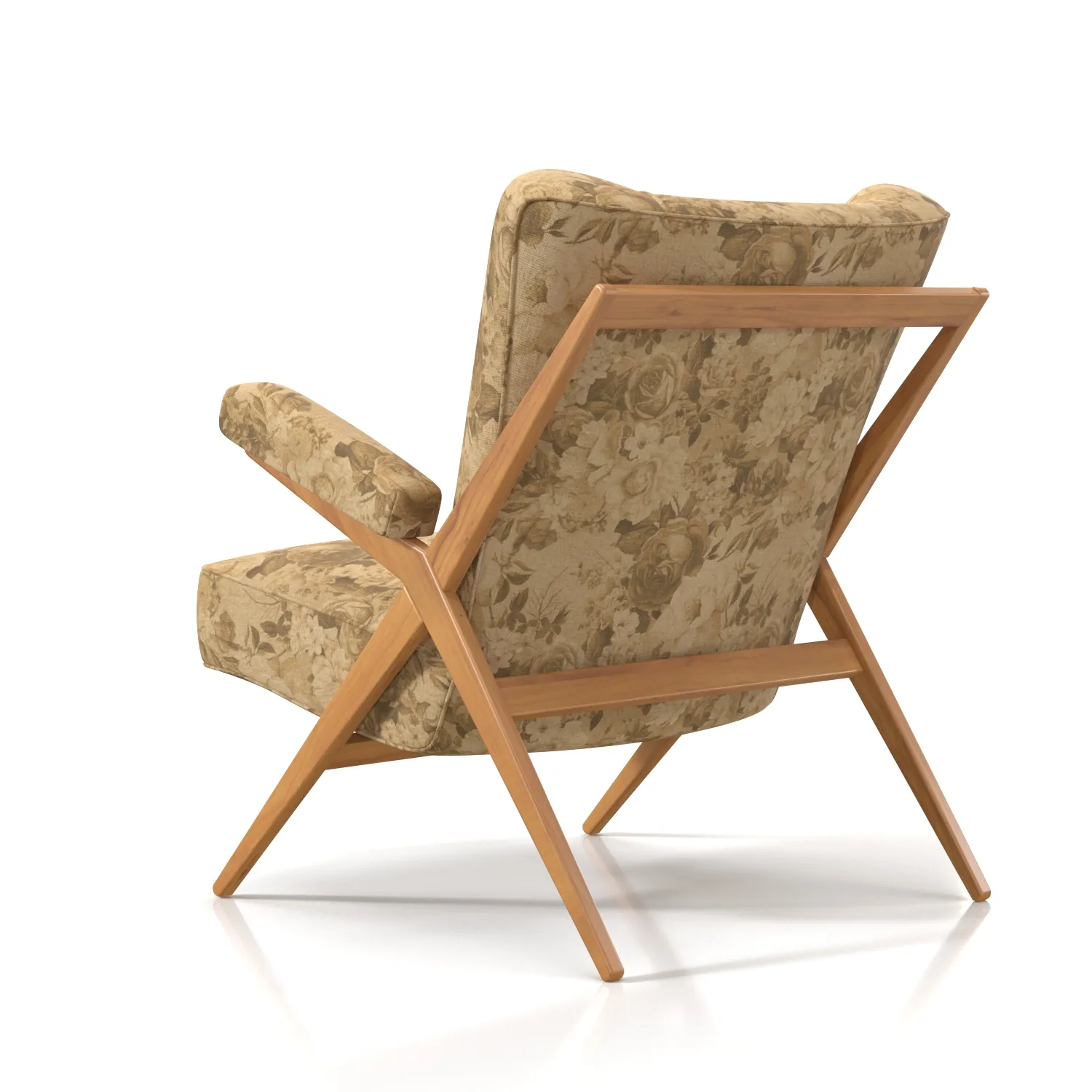 Franco Albini Lounge Chair Ca 832 PBR 3D Model_04