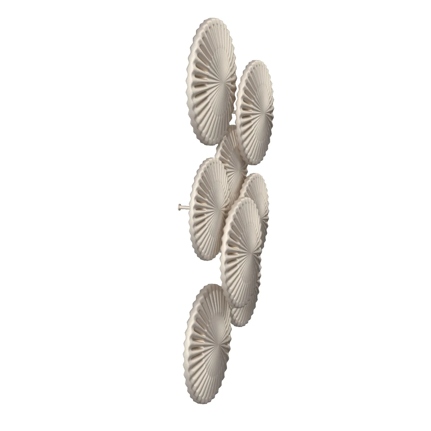 Round Metal Wall Sculpture Artwork 3D Model_03