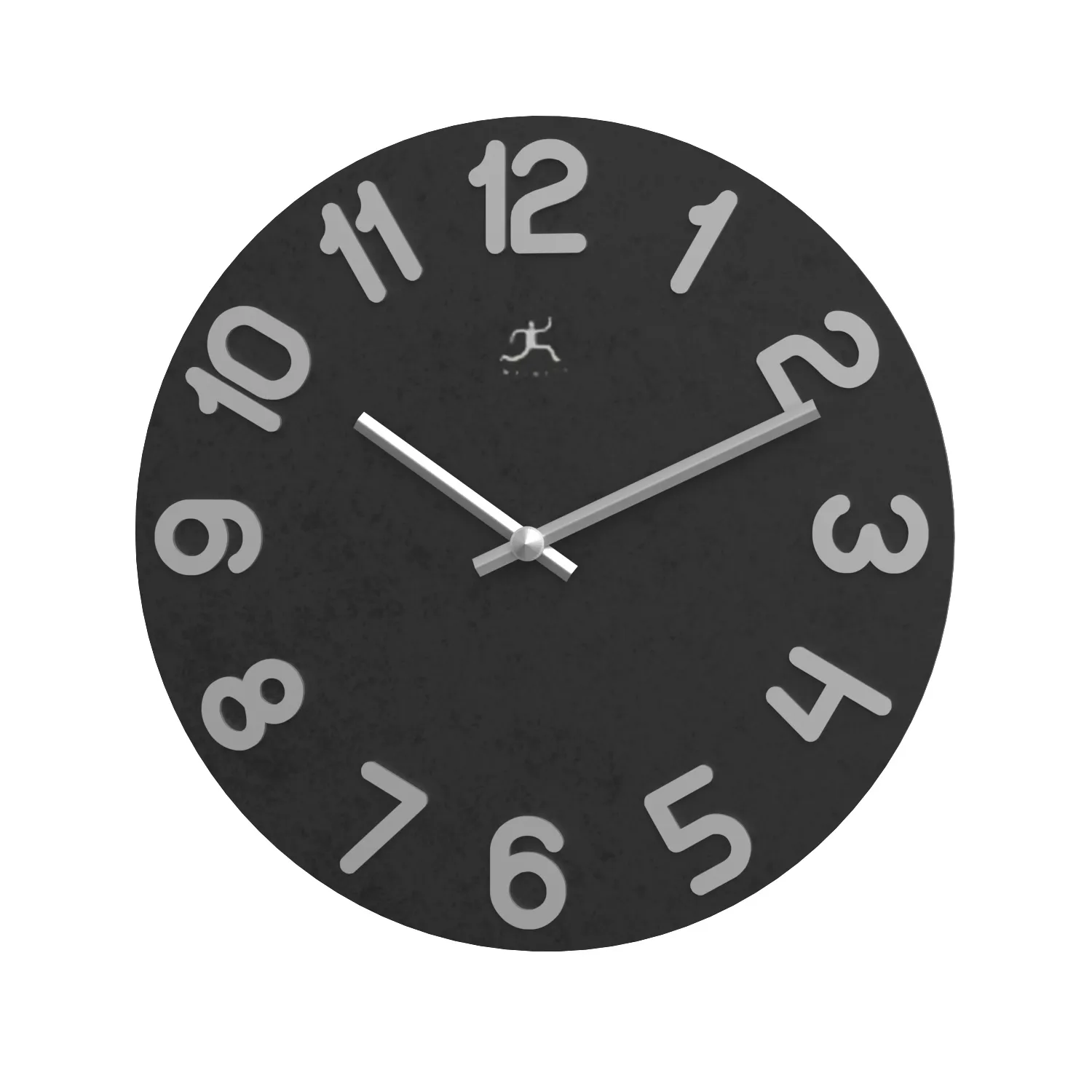 Infinity Simple Black Wall Clock PBR 3D Model_04