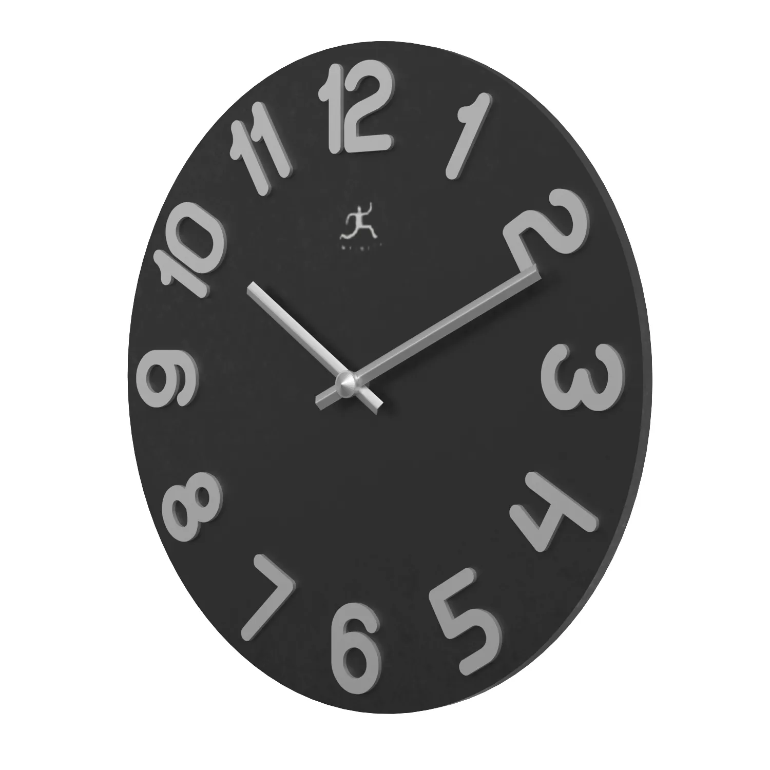 Infinity Simple Black Wall Clock PBR 3D Model_06
