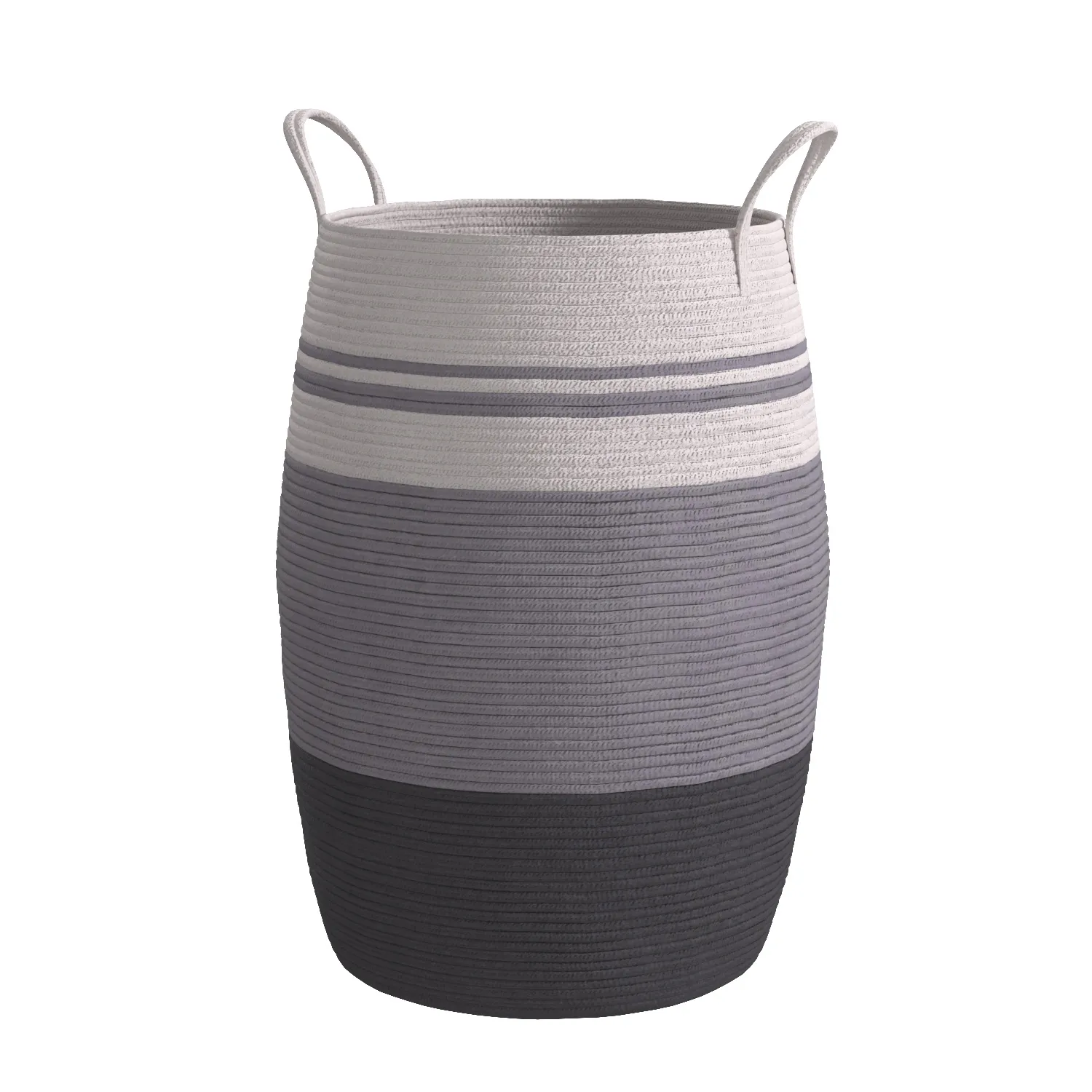 Oiahomy Tall Laundry Hamper Woven Rope Large Clothes Basket PBR 3D Model_06