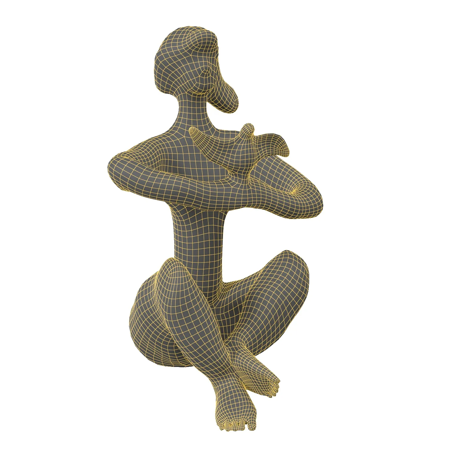 Woman sculpture PBR 3D Model_07